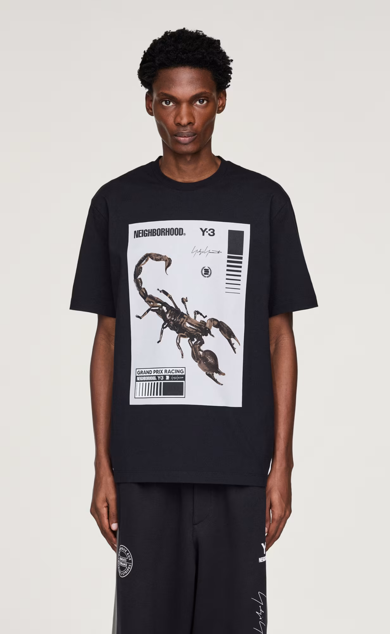 Y-3 NBHD GRAPHIC BLACK T-SHIRT