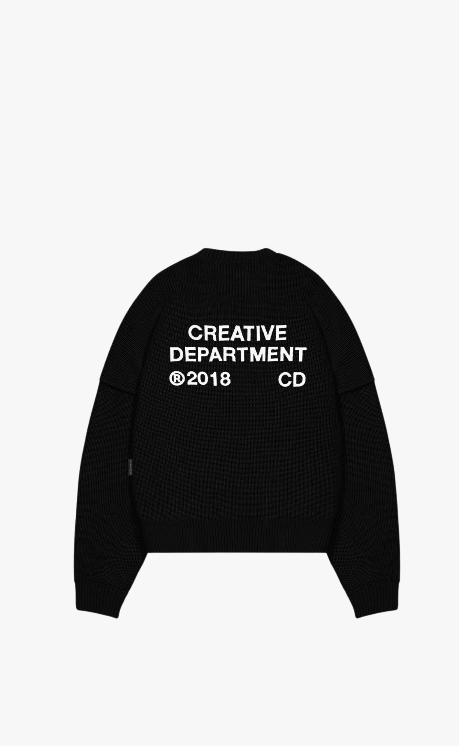 CREATIVE DEPT KNIT BLACK SWEATER