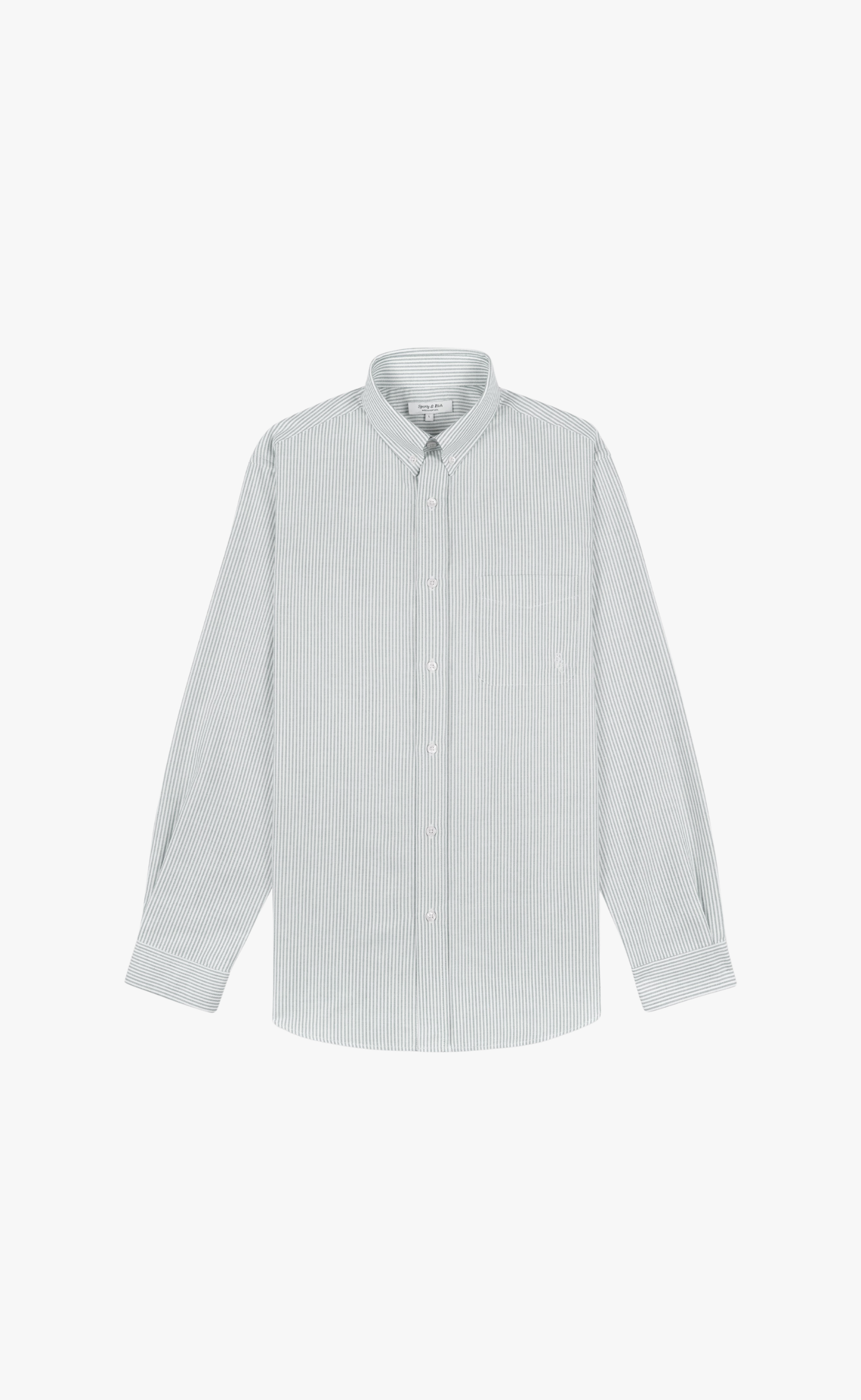 SRC OVERSIZED OXFORD FOREST STRIPED SHIRT