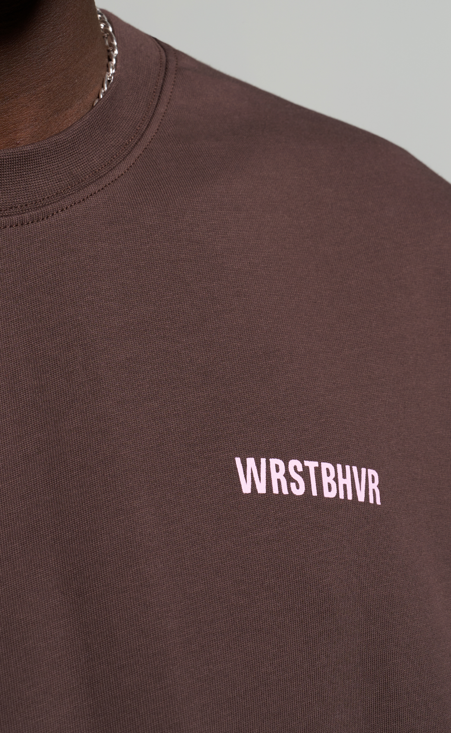 STUDIO V14 CHOCOLATE BROWN T-SHIRT