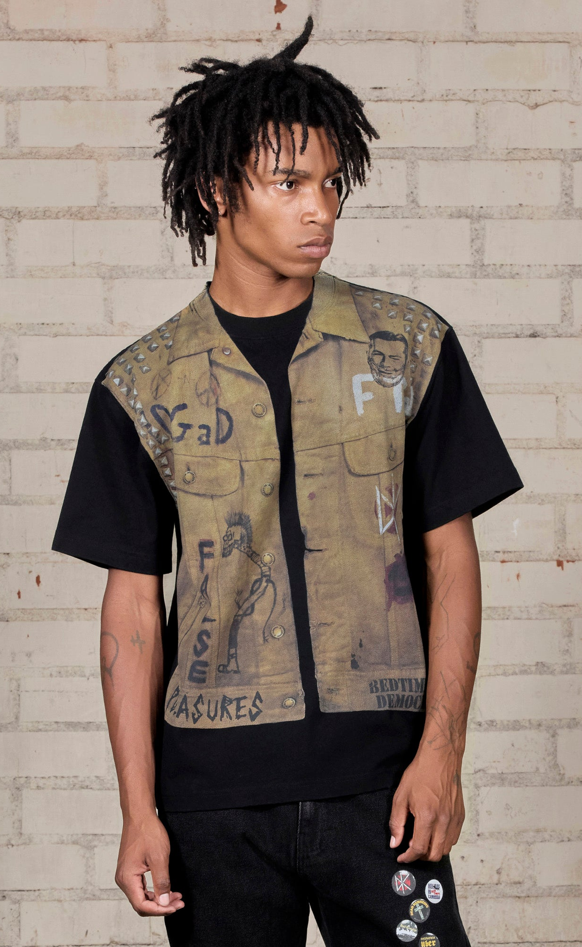 VEST HEAVYWEIGHT BLACK T-SHIRT
