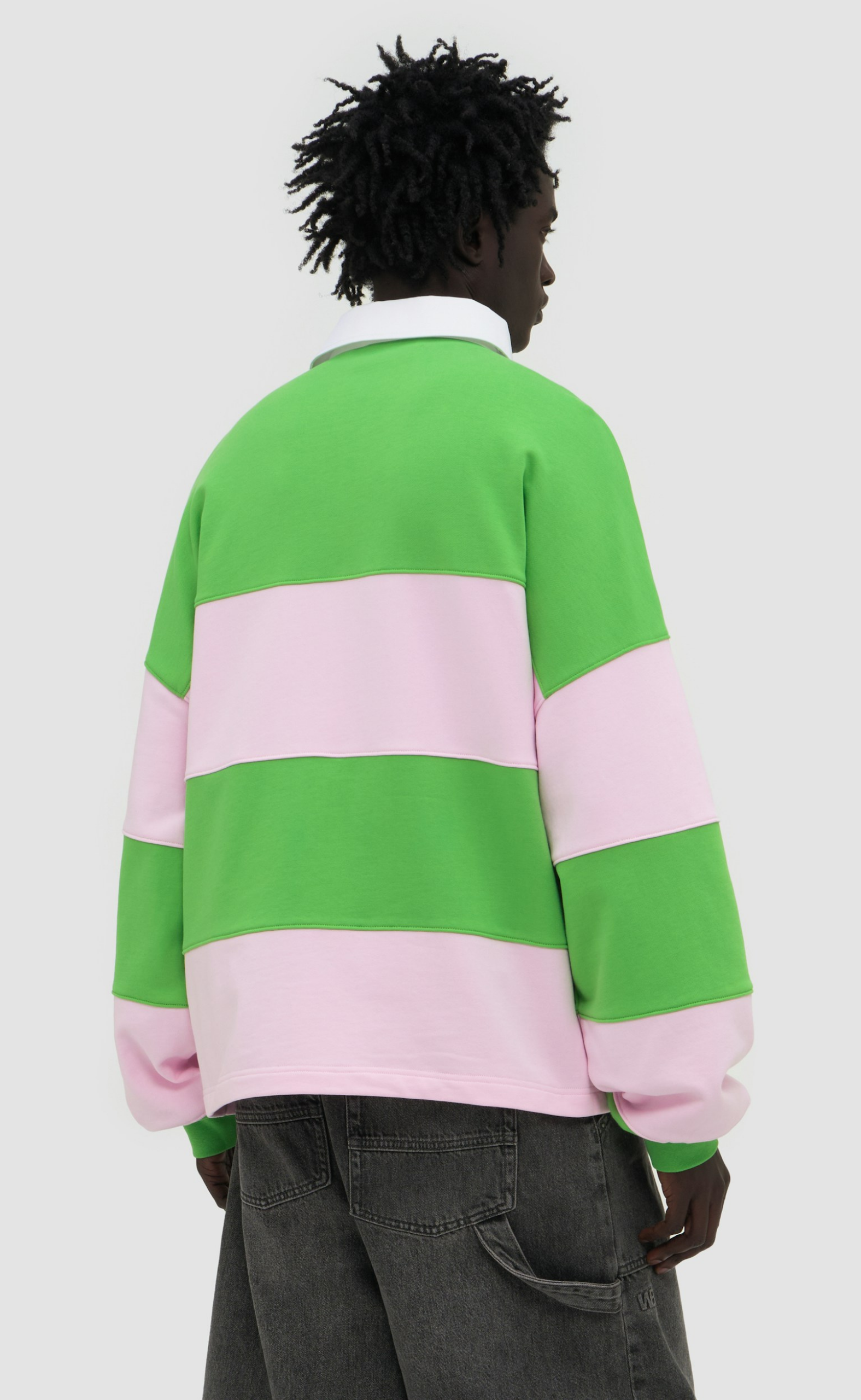 GERI POLO GRASS GREEN SWEATER
