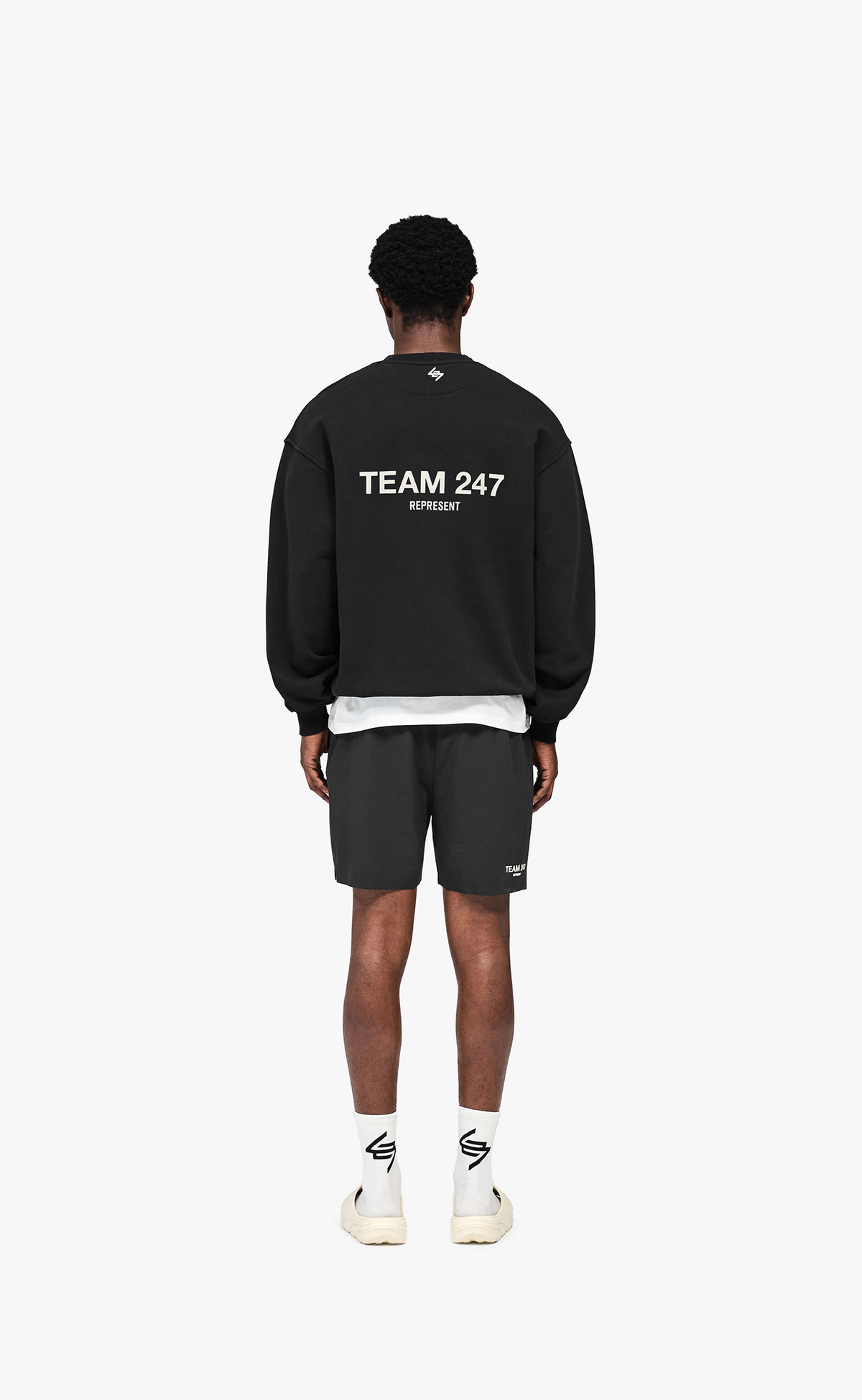 247 FUSED JET BLACK SHORTS