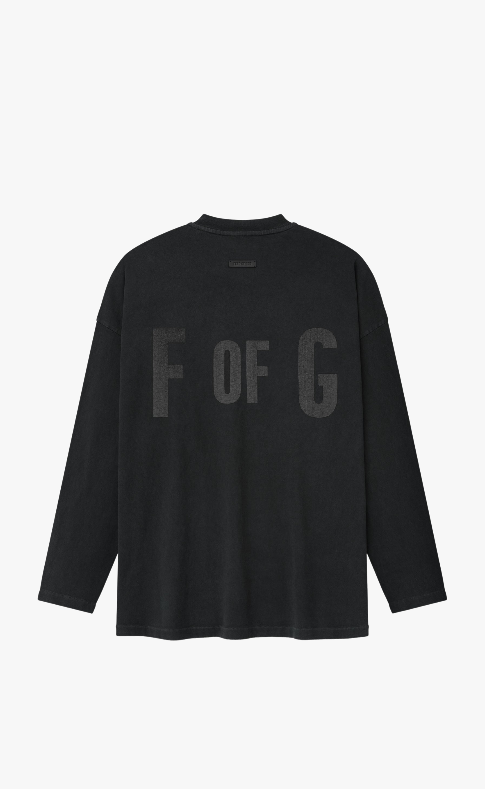 FEAR OF GOD "F OF G" BLACK LONGSLEEVE