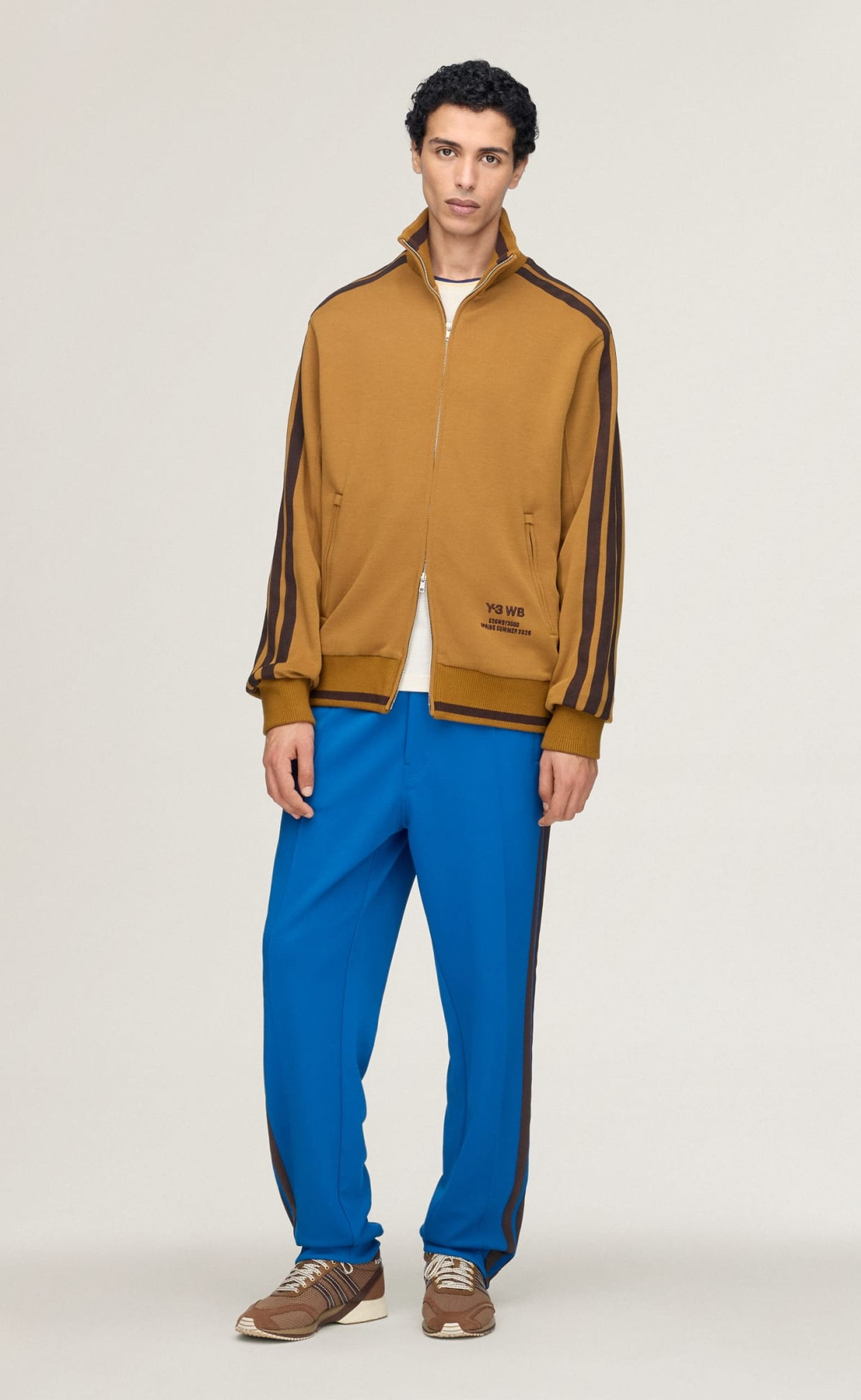 WB Y-3 TRACK TOP BRONZE STRATA HOODIE