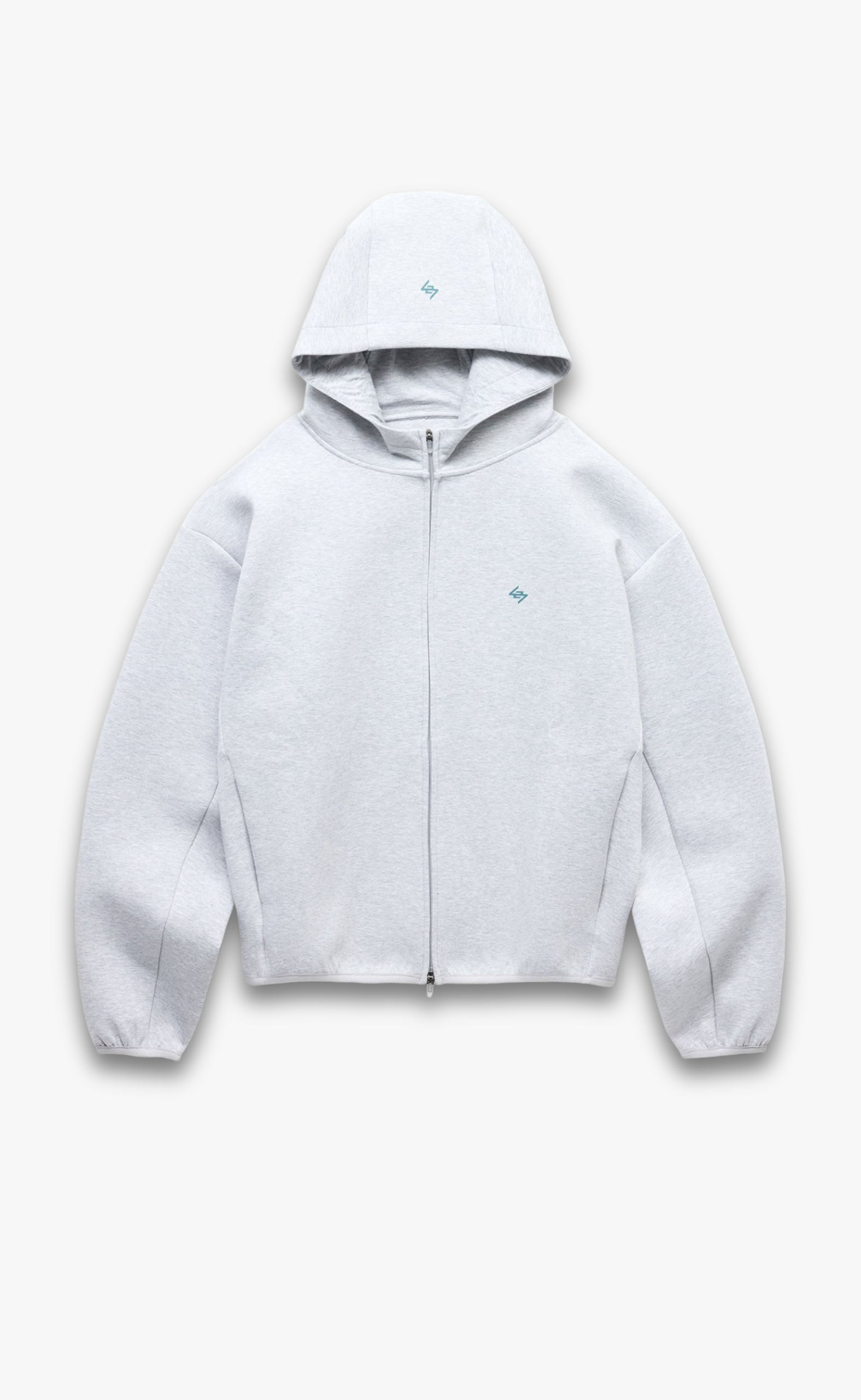 247 NUMBERS GREY MARL HOODIE