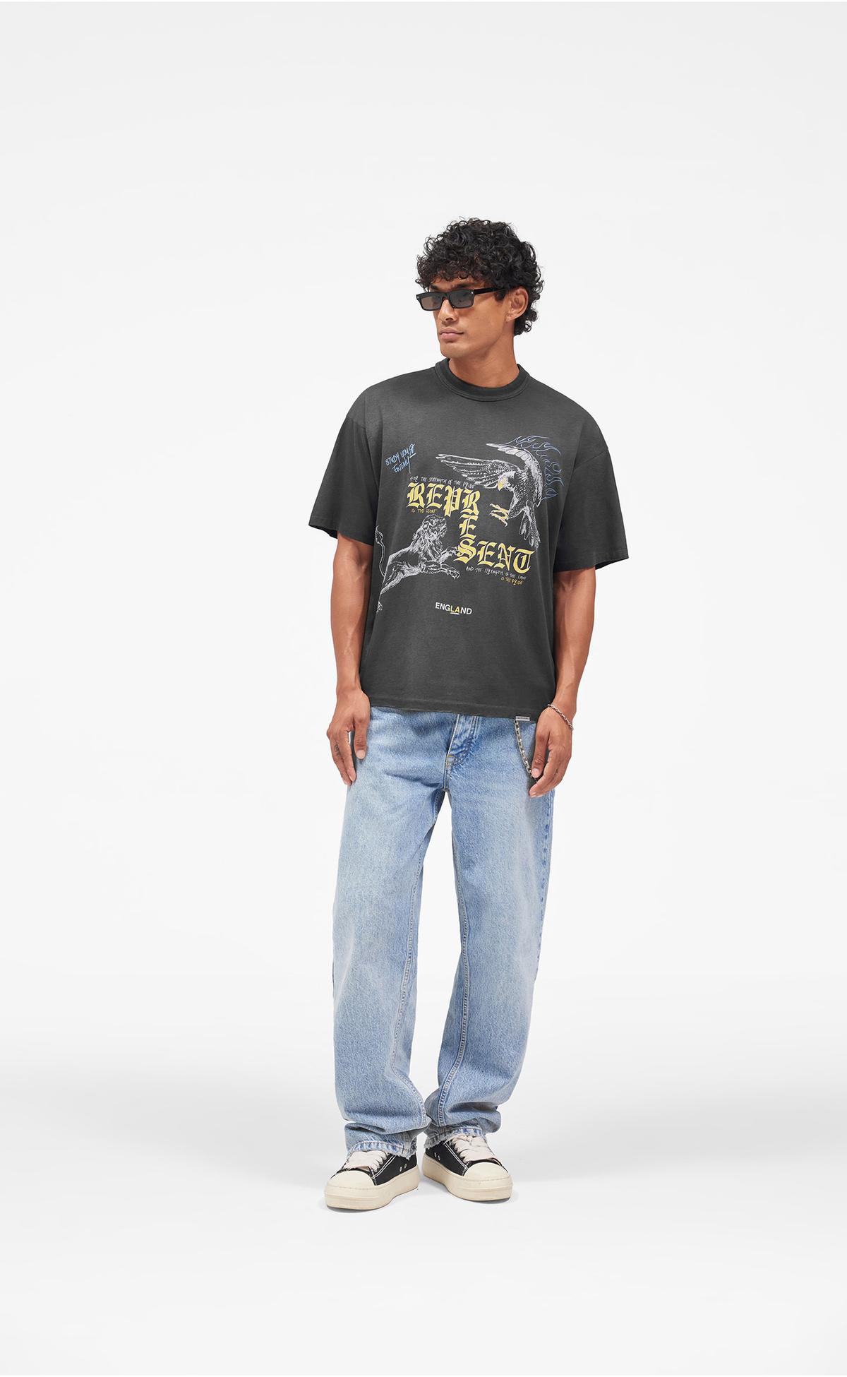 ENEMY WASHED BLACK T-SHIRT
