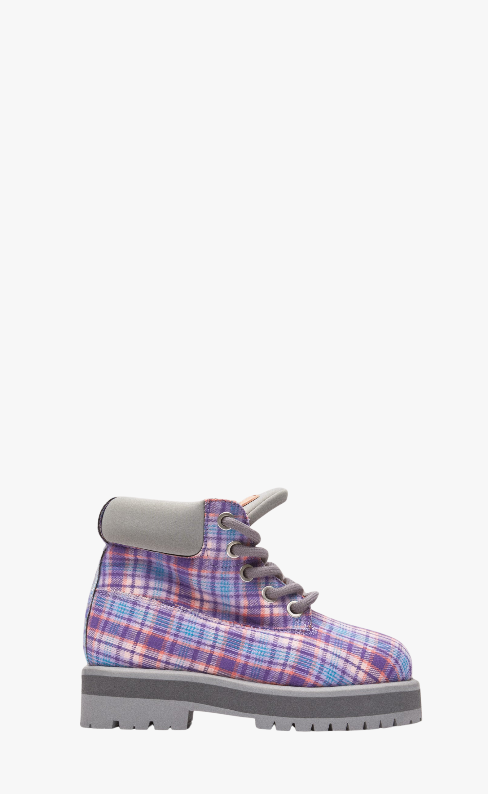 STRADA LOW TARTAN BLUE BOOTS