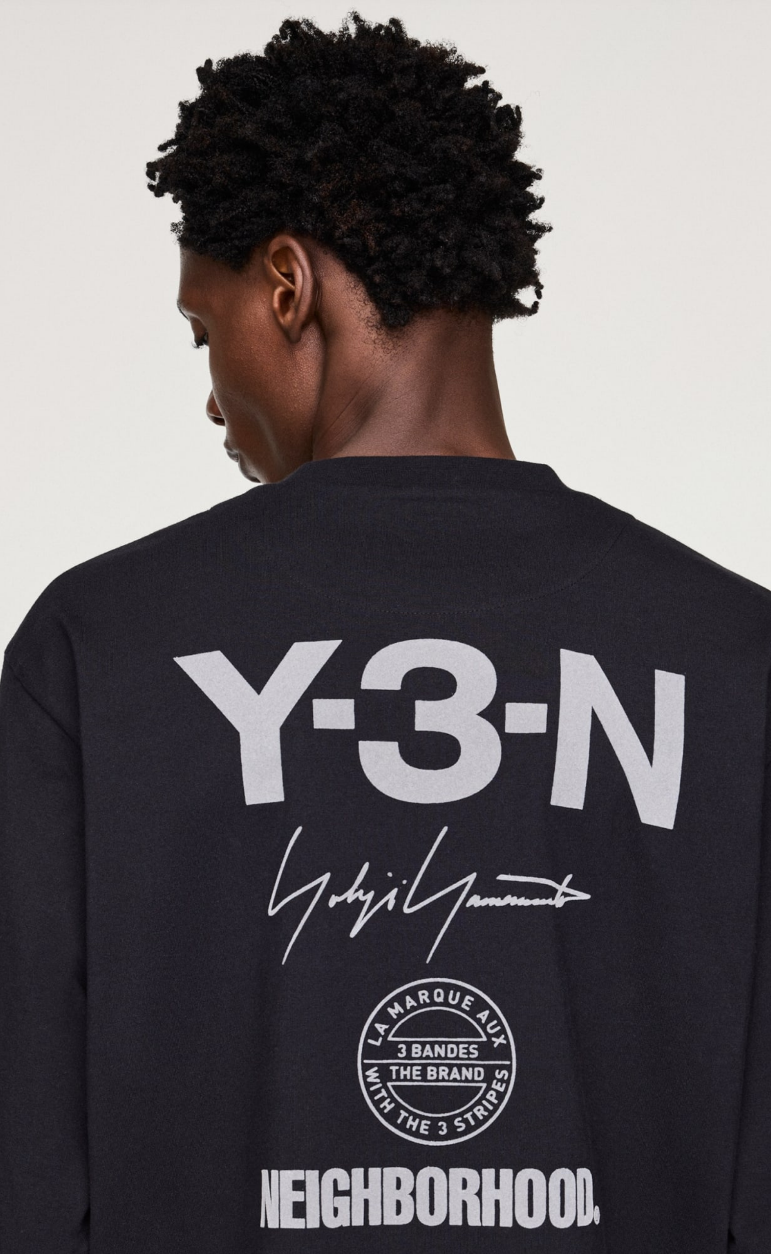 Y-3 NBHD LOGO BLACK LONGSLEEVE