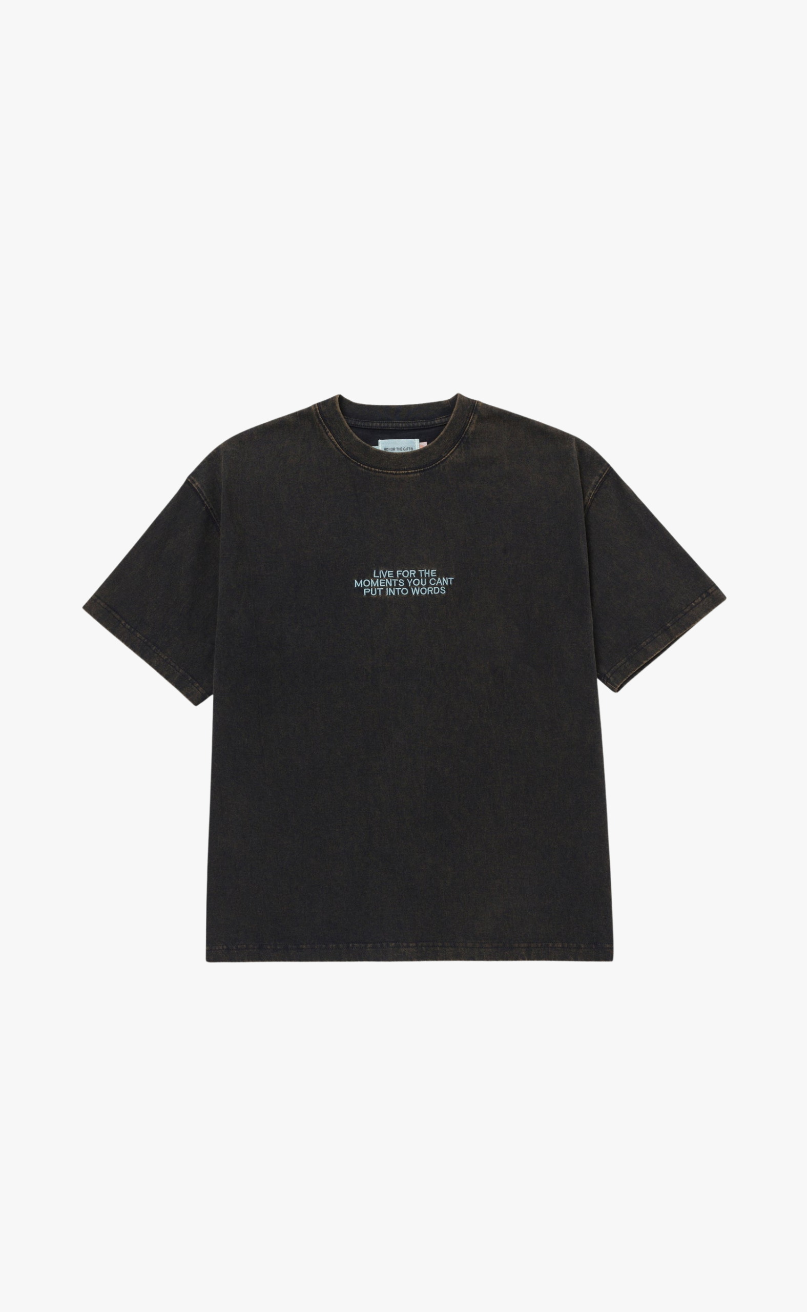 LIVE FOR THE MOMENTS BLACK T-SHIRT