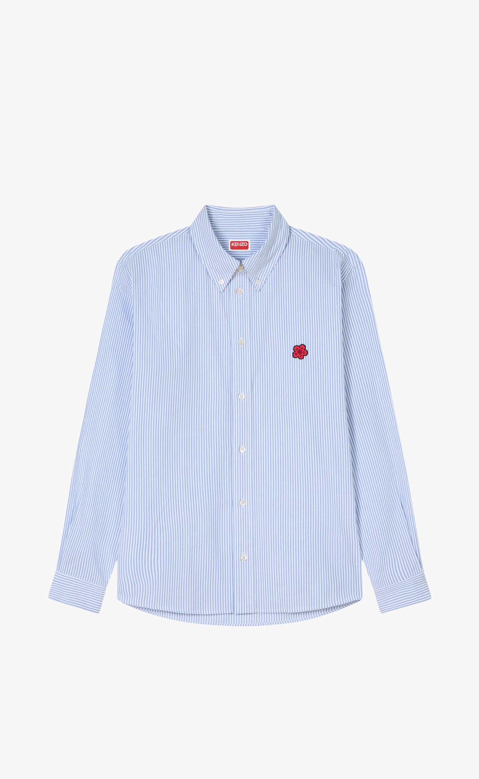 BOKE FLOWER CREST CASUAL BLUE SHIRT