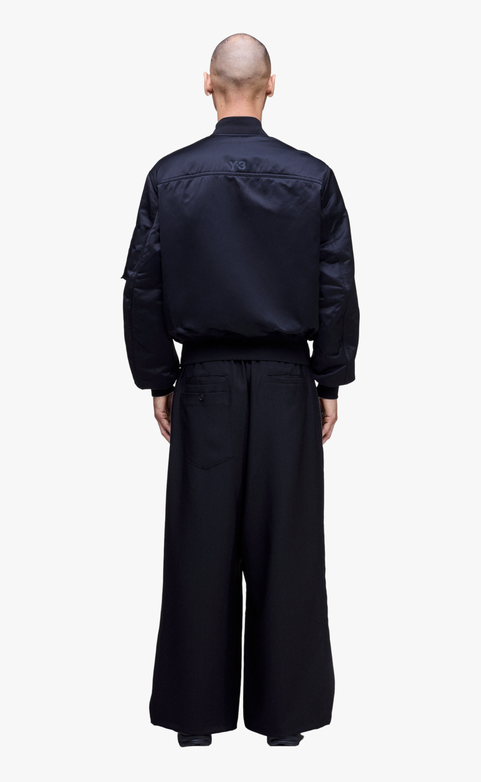 Y-3 SPORT UNIFORM PINSTRIPE TRACK BLACK PANTS