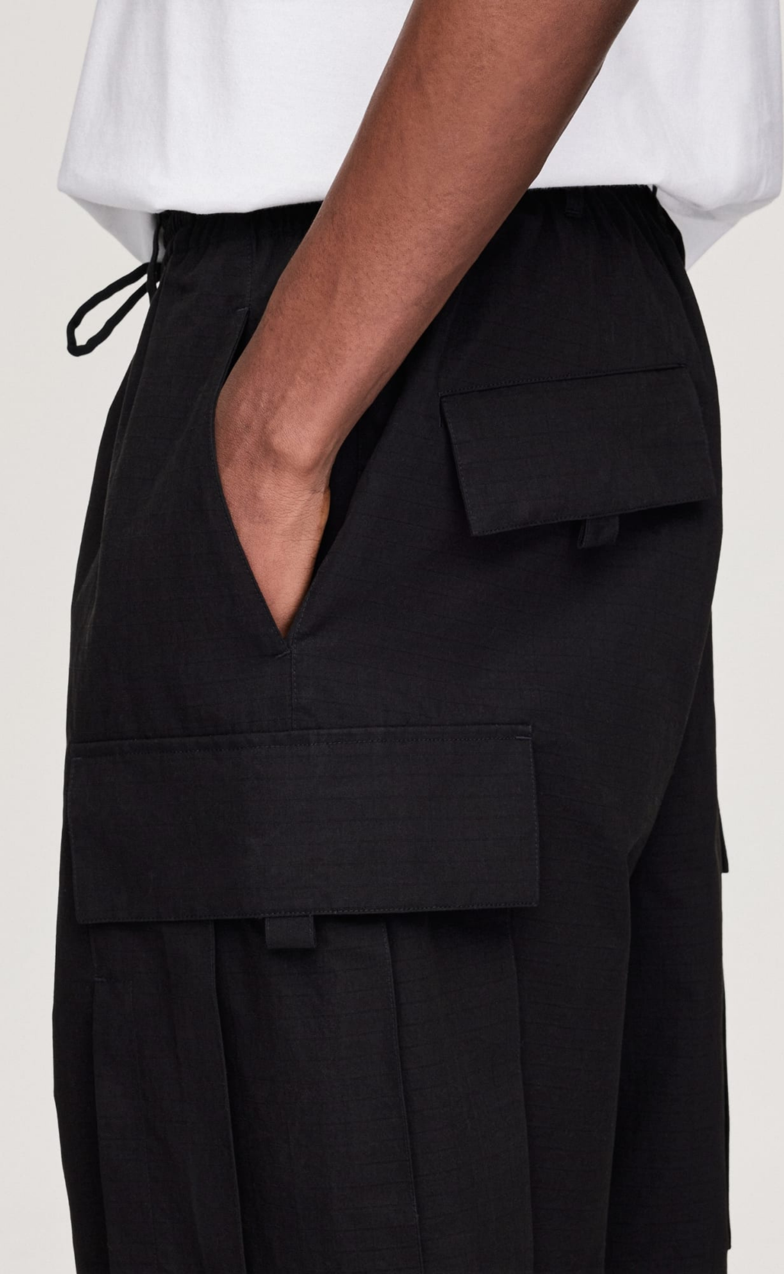 Y-3 NBHD CARGO BLACK PANTS