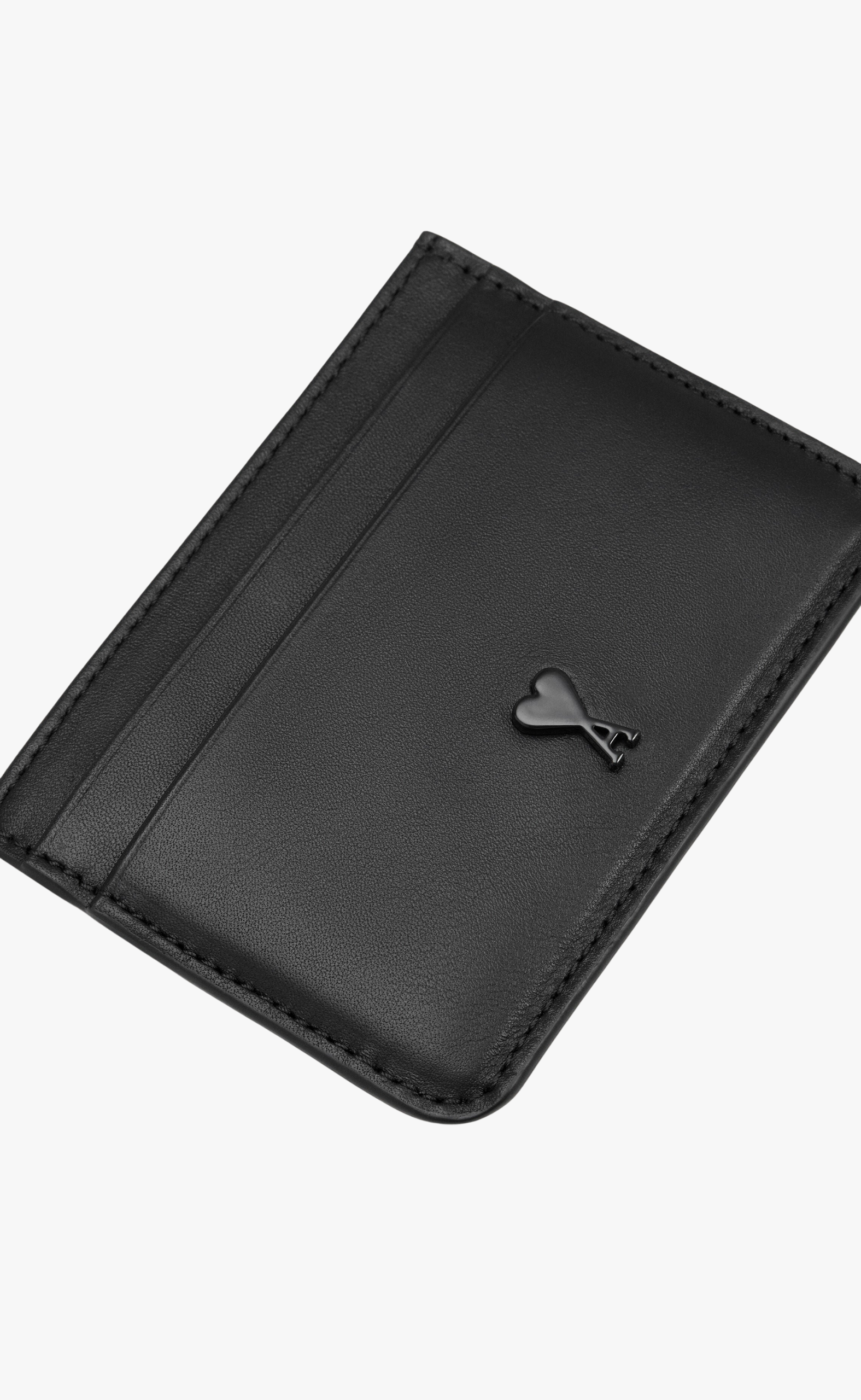 COWHIDE LEATHER BLACK CARD HOLDER WALLET