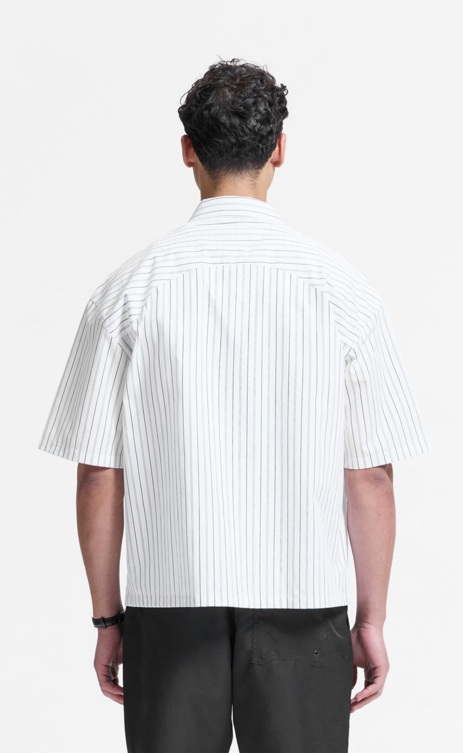 SIGNE BLACK STRIPED SHIRT