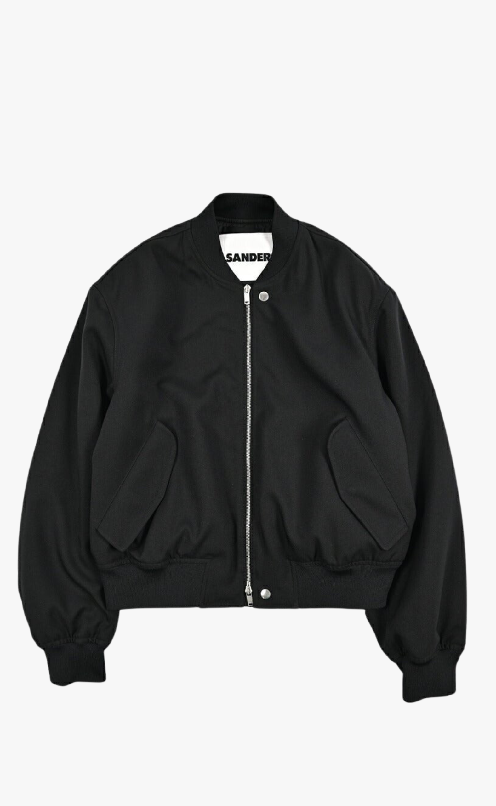 PADDED BOMBER BLACK JACKET