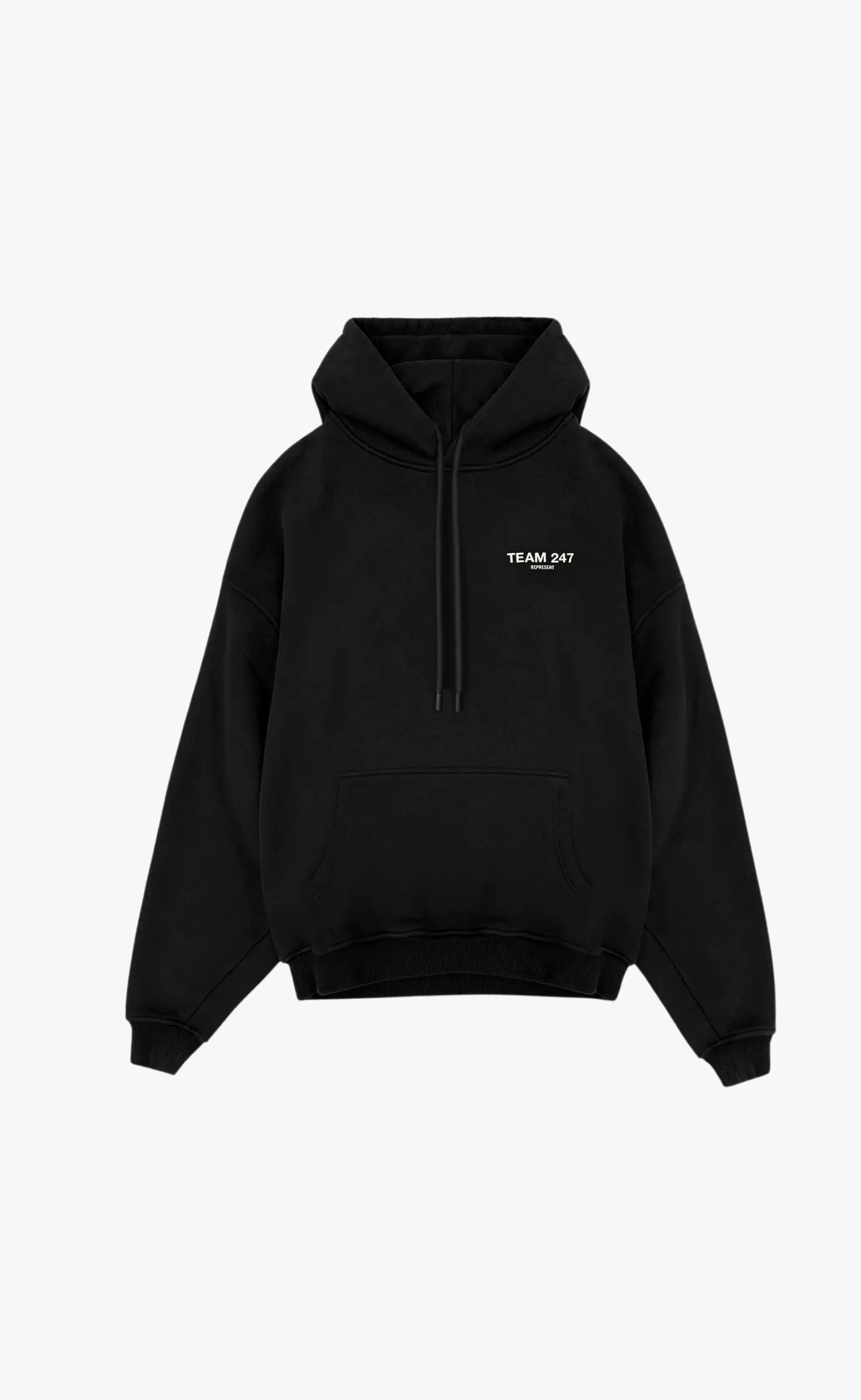 TEAM 247 OVERSIZED JET BLACK HOODIE