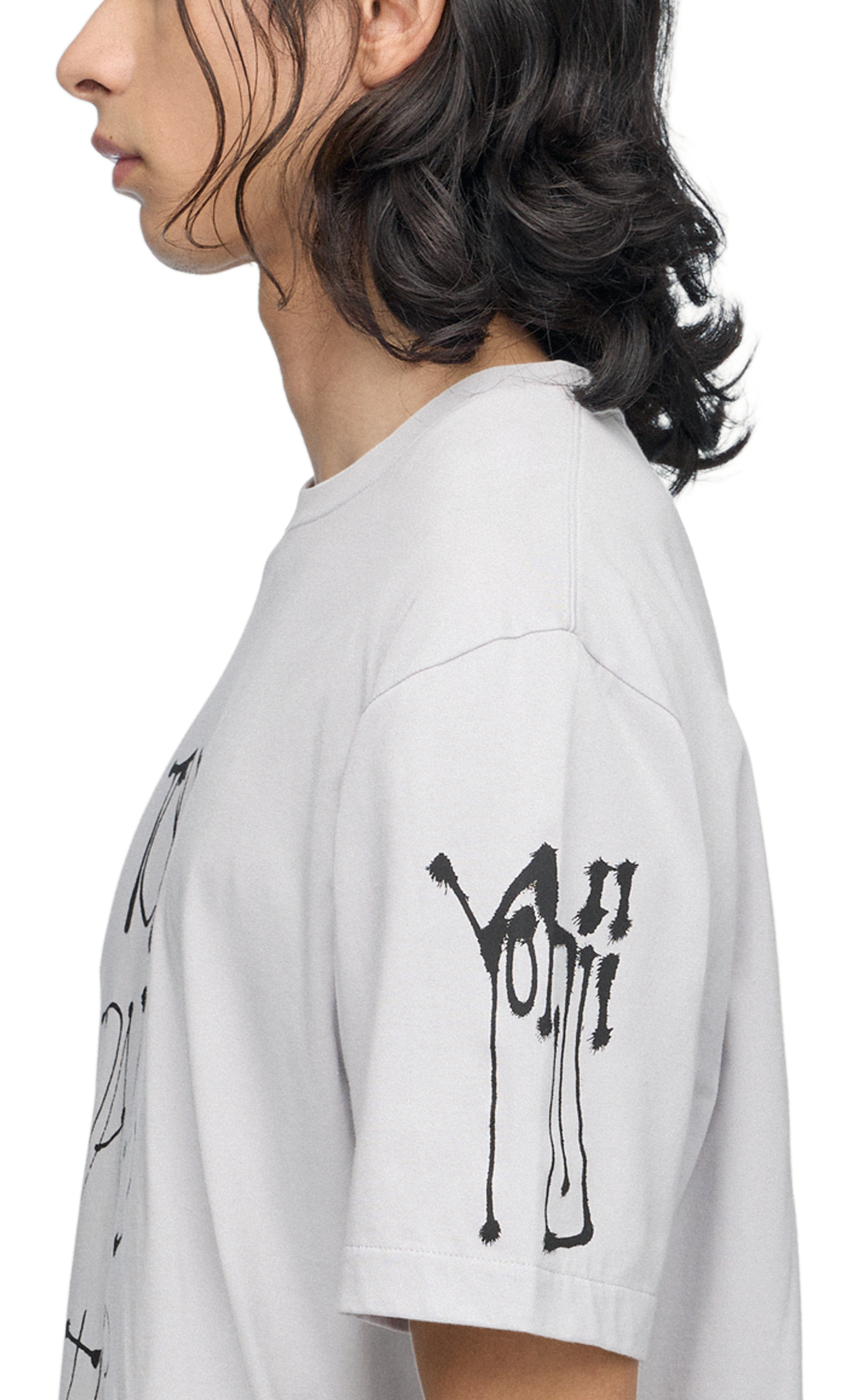 Y-3 CHITO CITY GRAPHIC GREY T-SHIRT