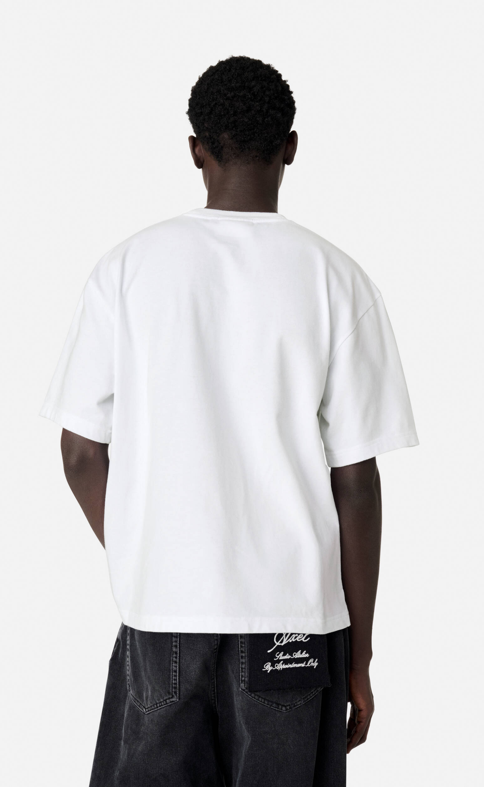 DISTORT WASHED WHITE T-SHIRT