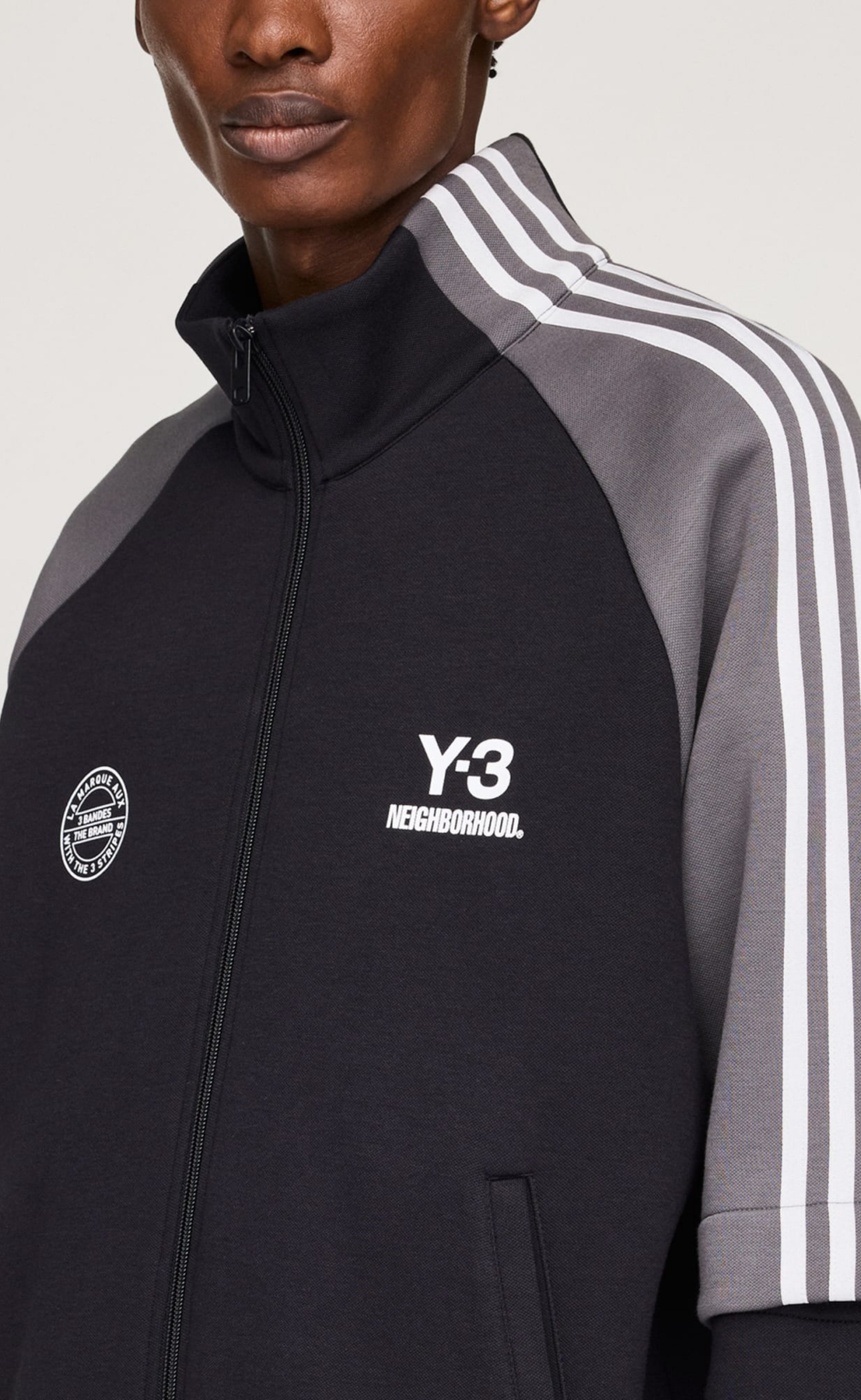 Y-3 NBHD TRACK TOP BLACK HOODIE