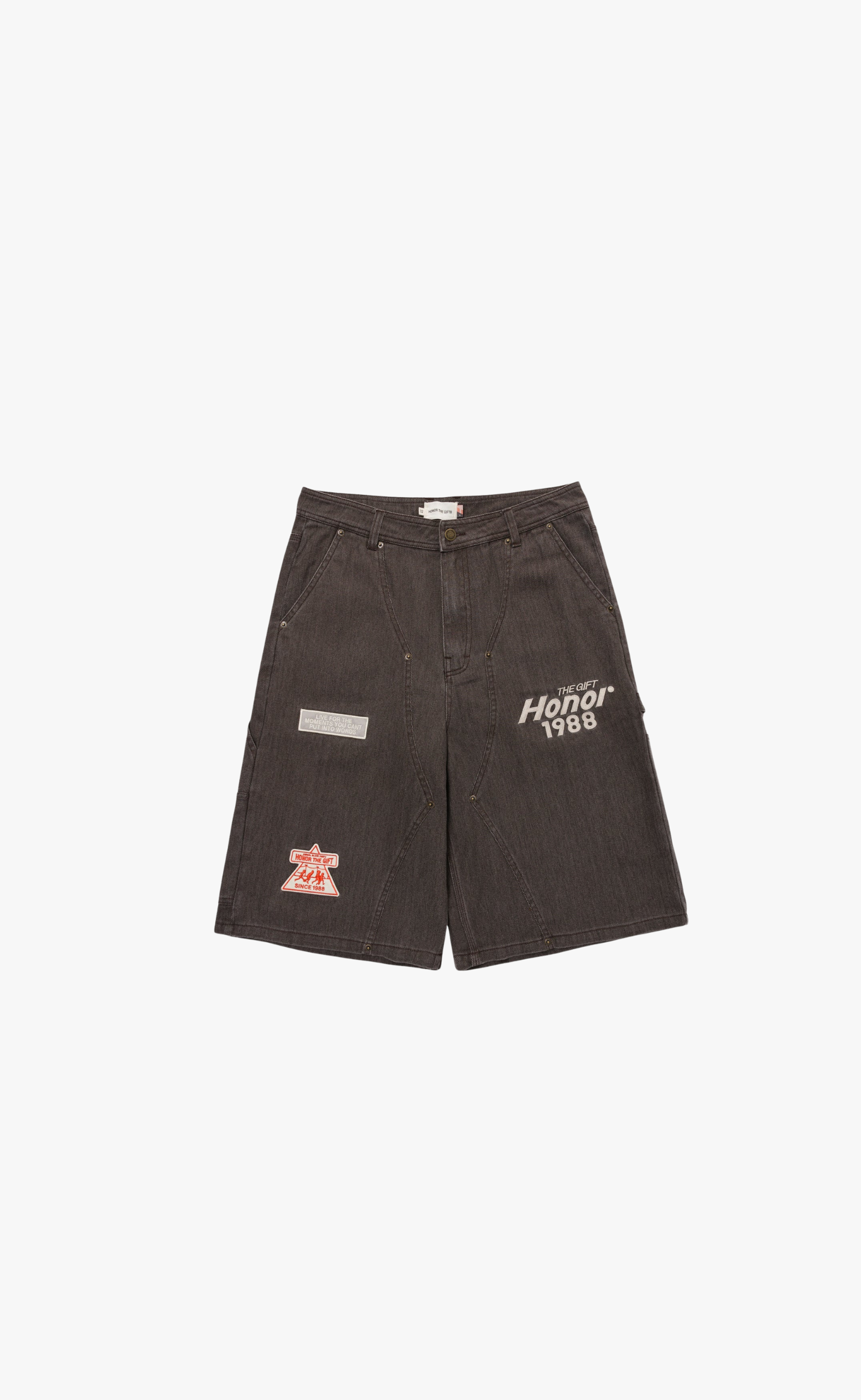 TWILL CARPENTER BLACK SHORTS