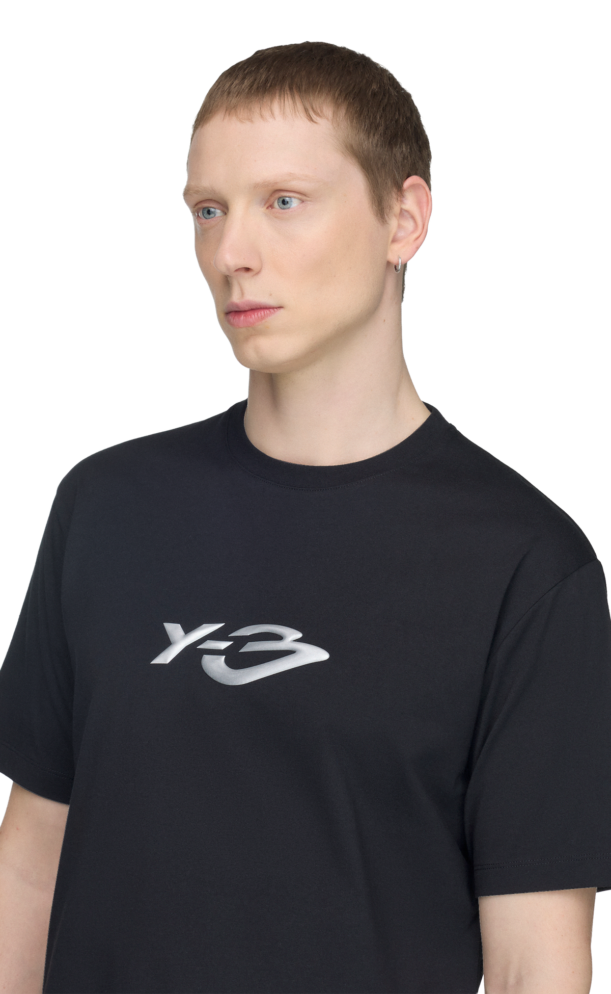 Y-3 LIQUID LOGO BLACK T-SHIRT