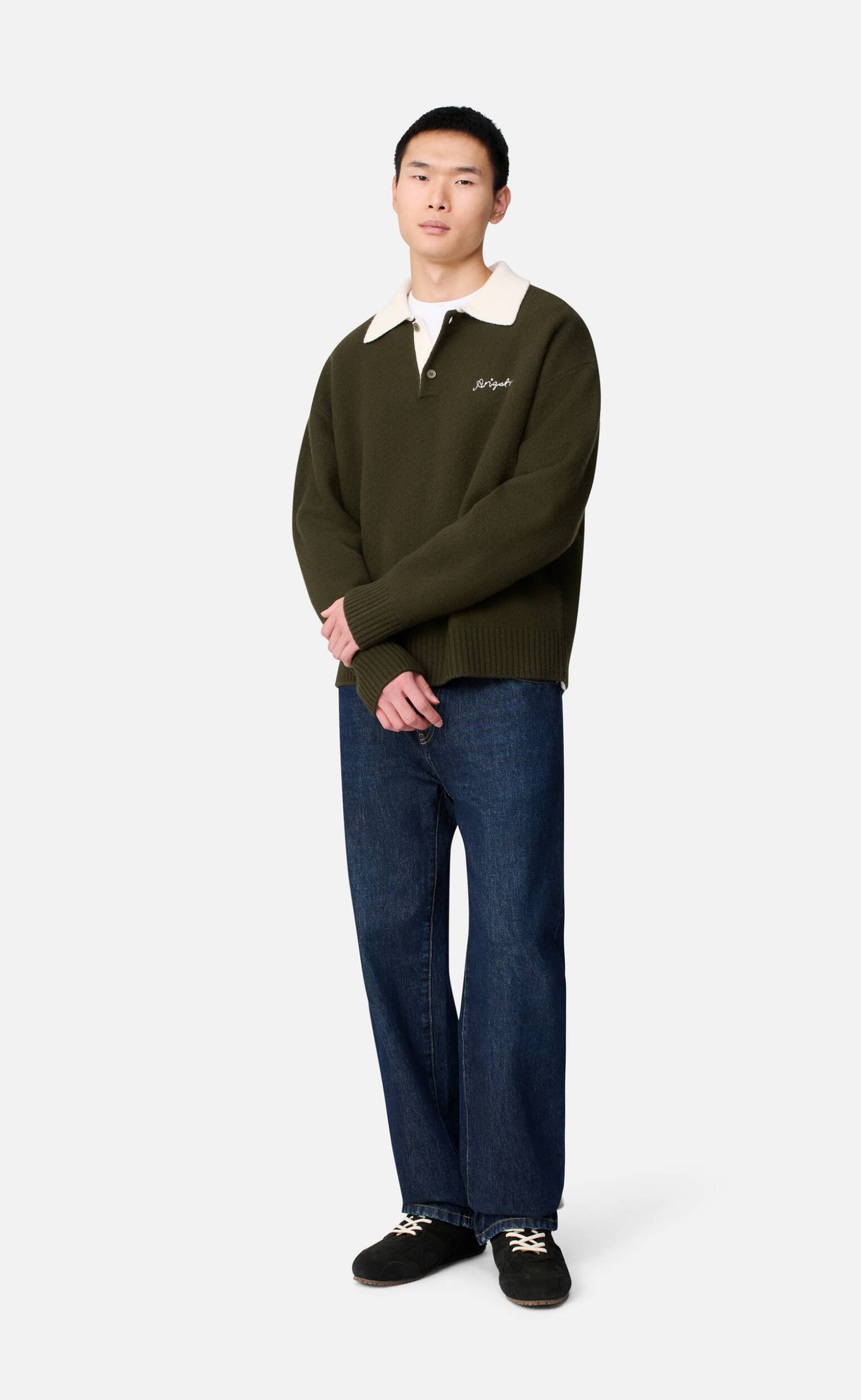 SONNY POLO DARK GREEN SWEATER
