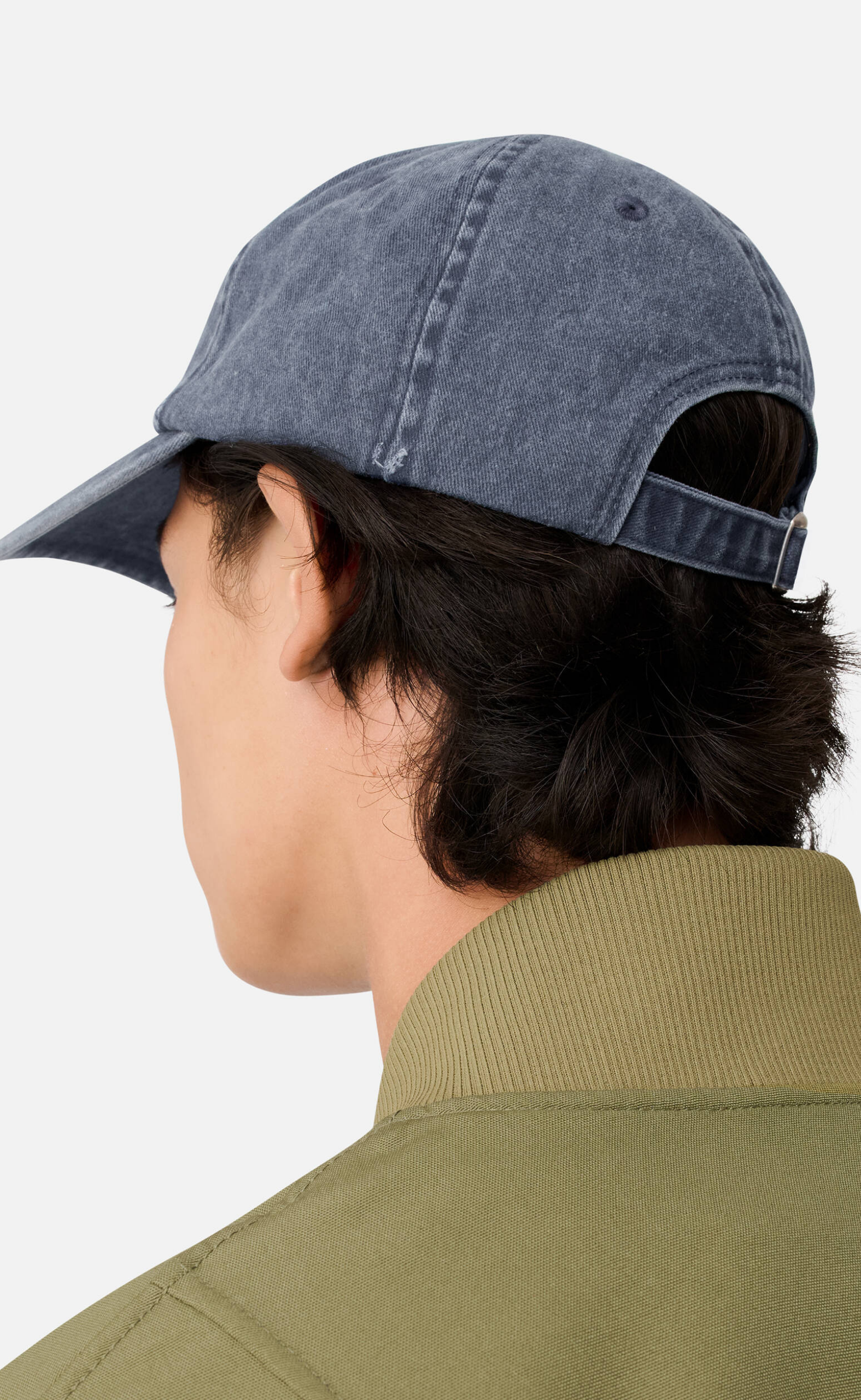 FLORAL WASHED NAVY HAT