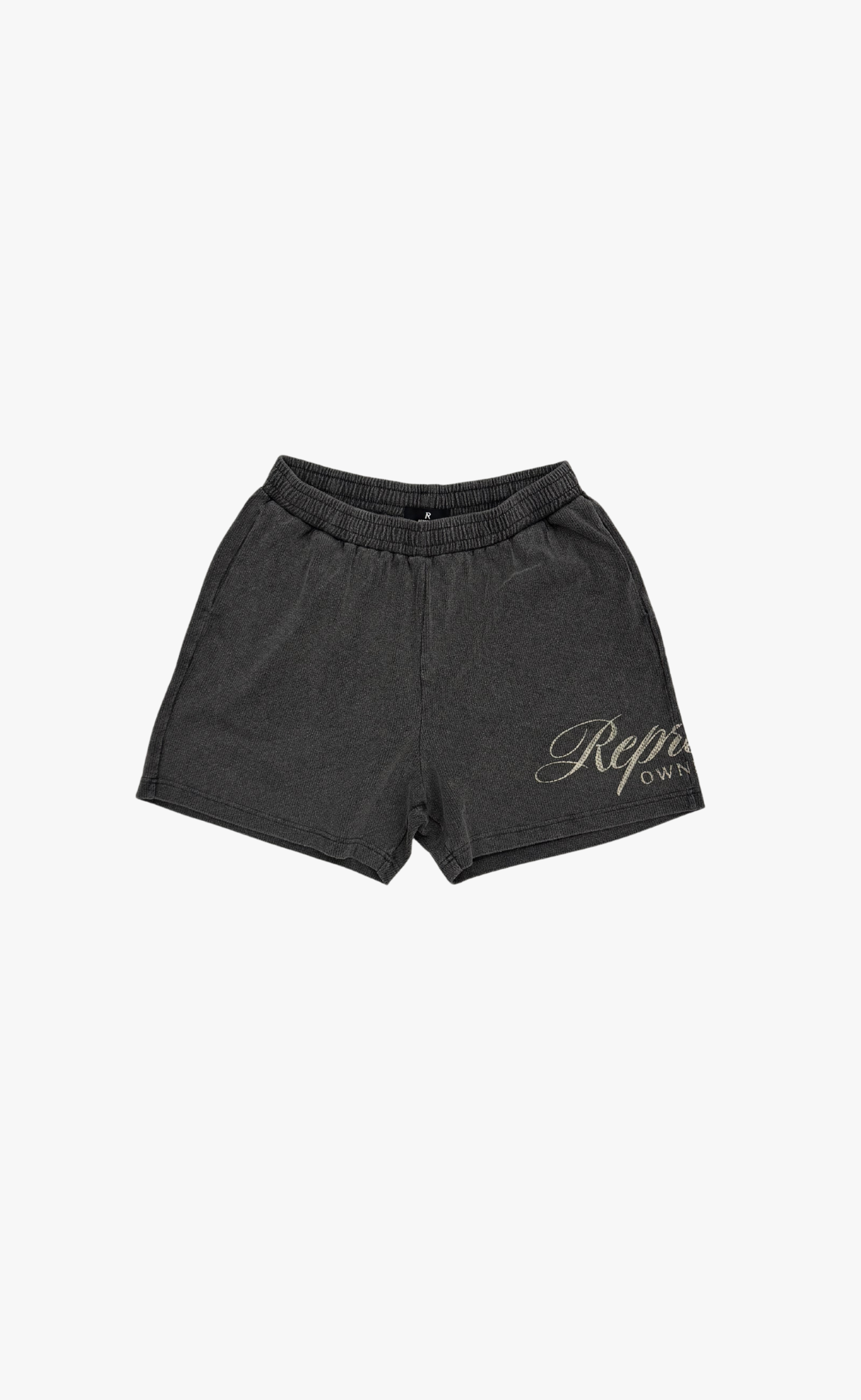 OWNERS CLUB SCRIPT MESH VINTAGE GREY SHORTS