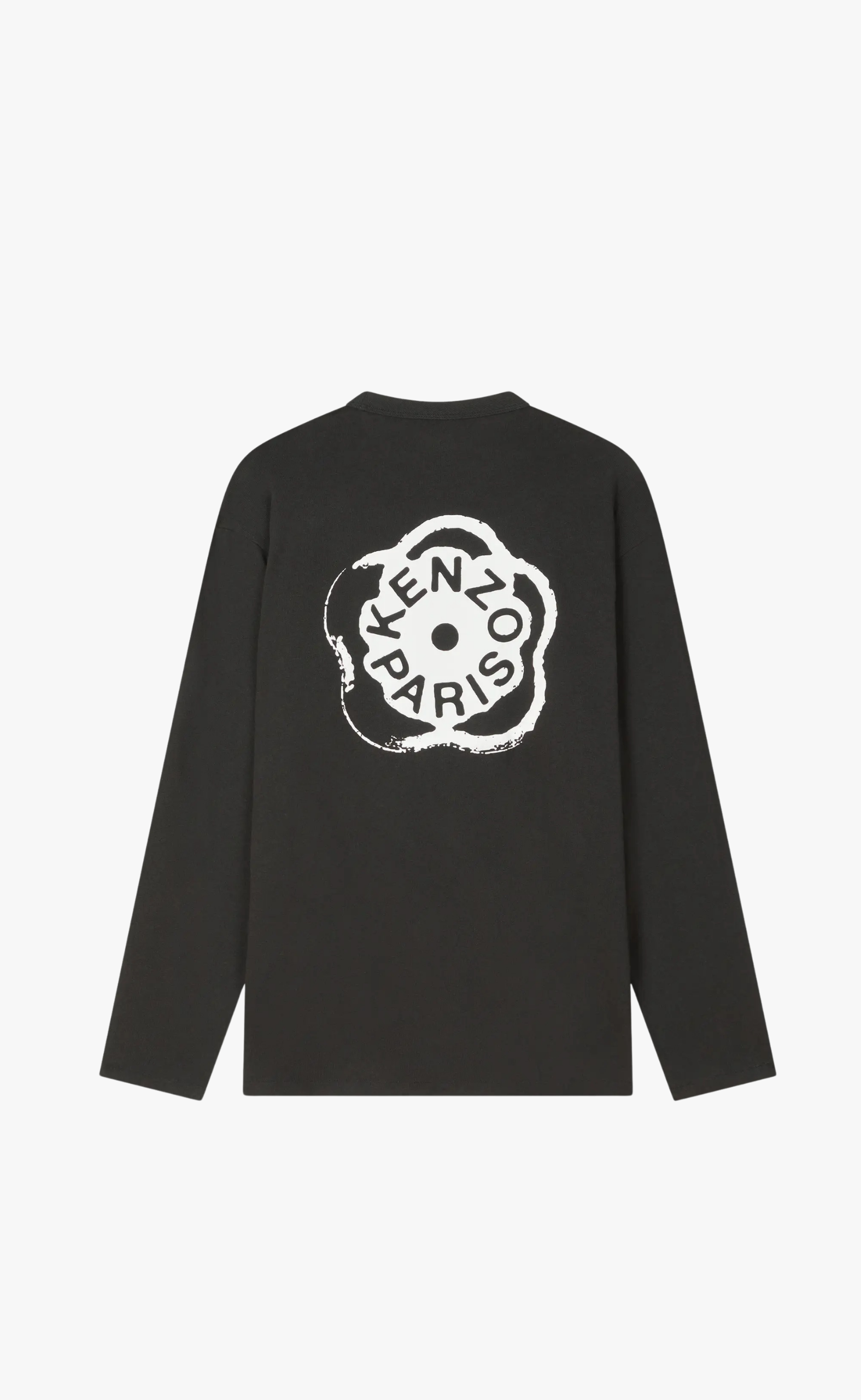GOTS BOKE FLOWER 2.0 RELAXS BLACK LONGSLEEVE