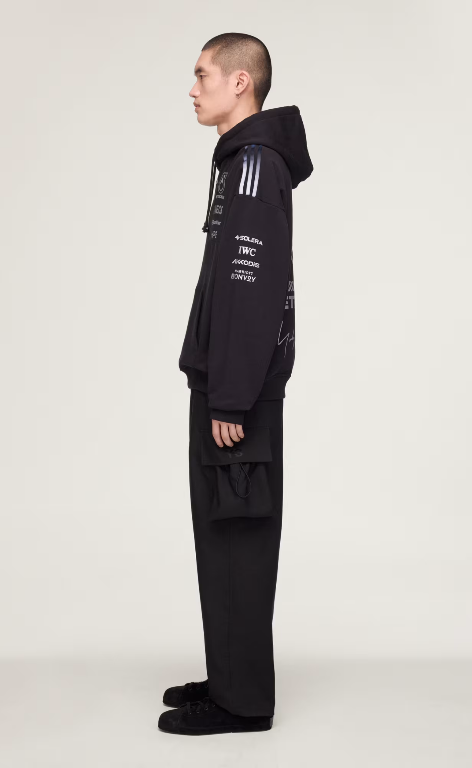 F1 MERCEDES TEAM BLACK HOODIE