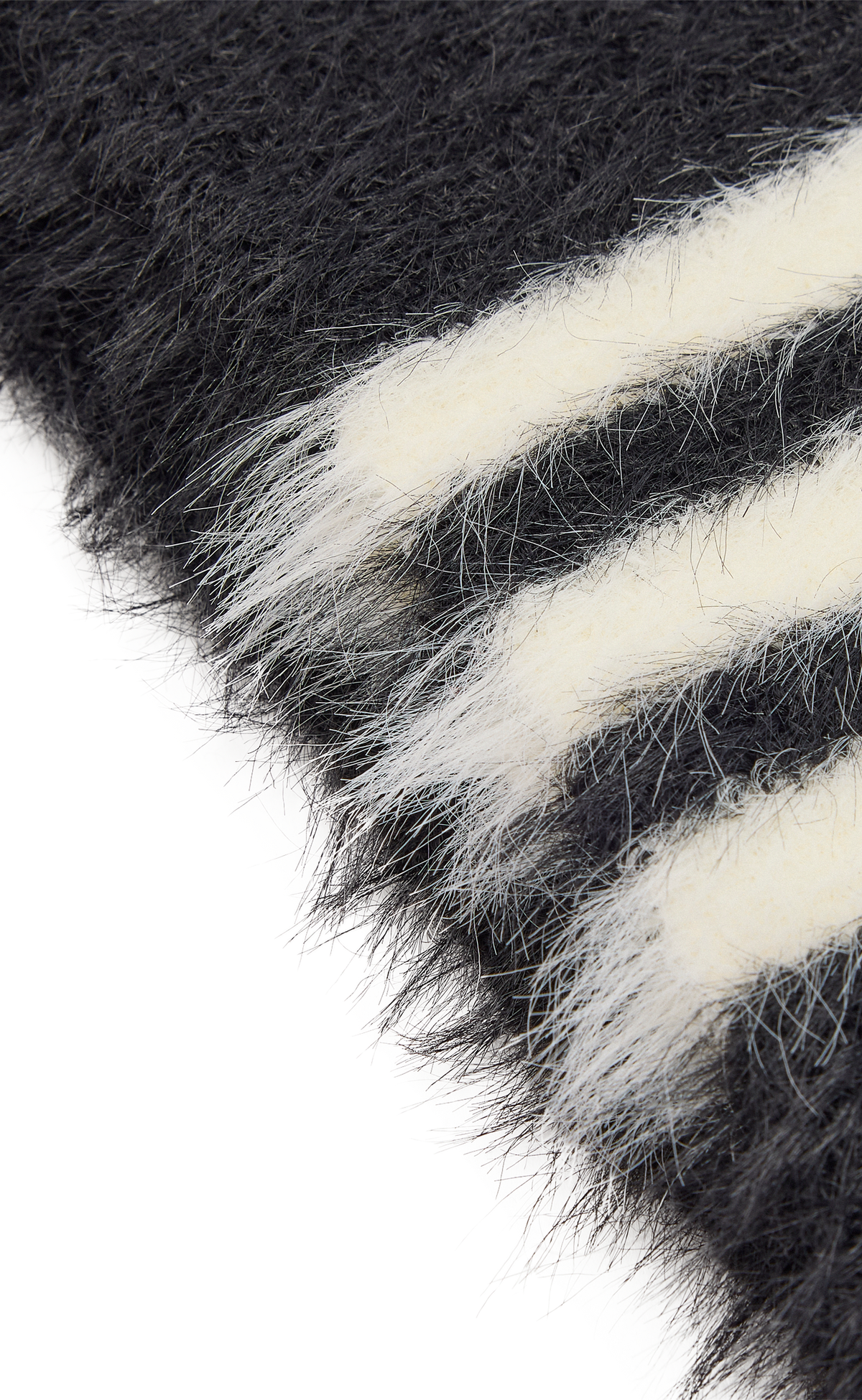STRIPES BLACK SCARF