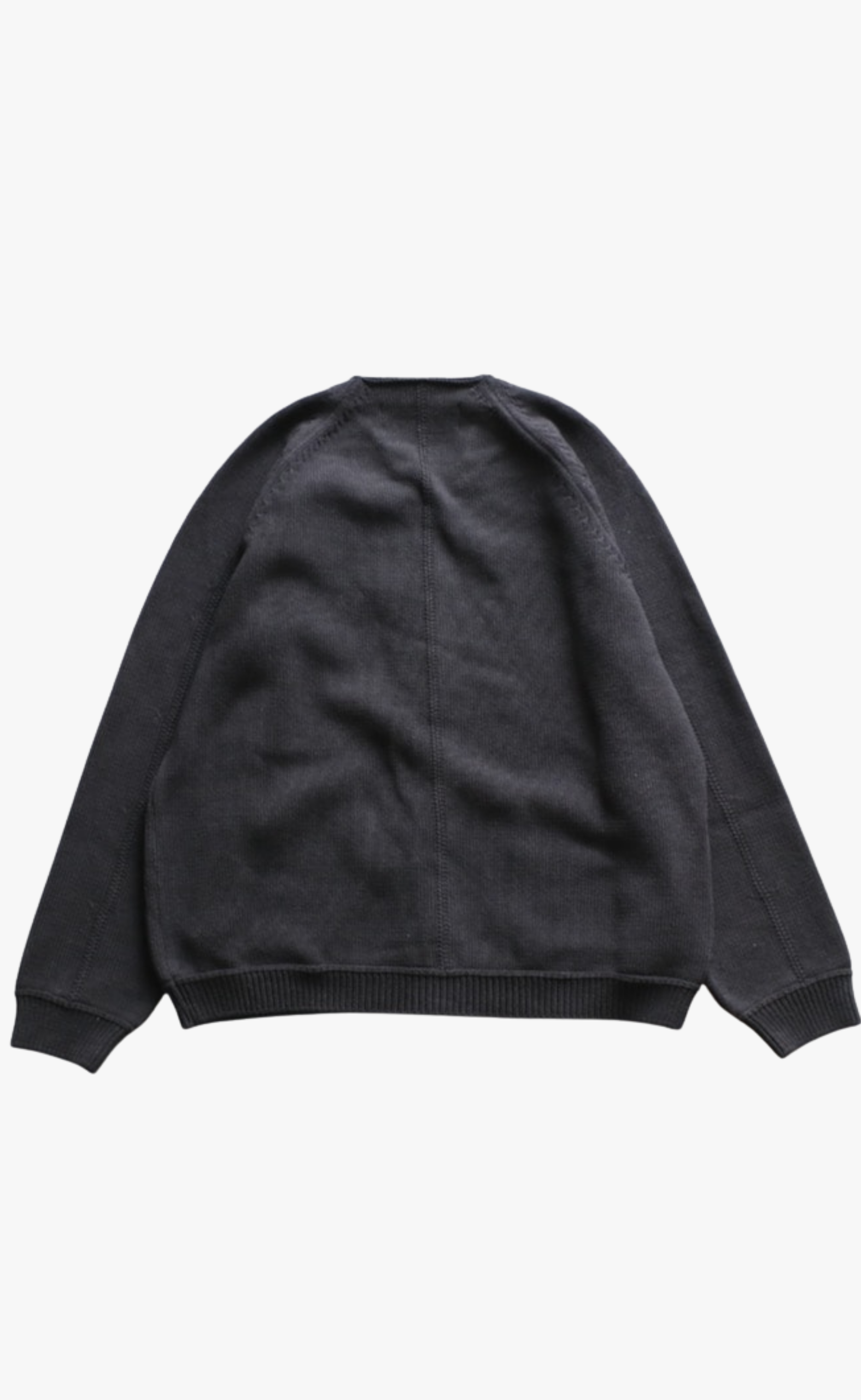 KNIT POCKET BLACK CARDIGAN