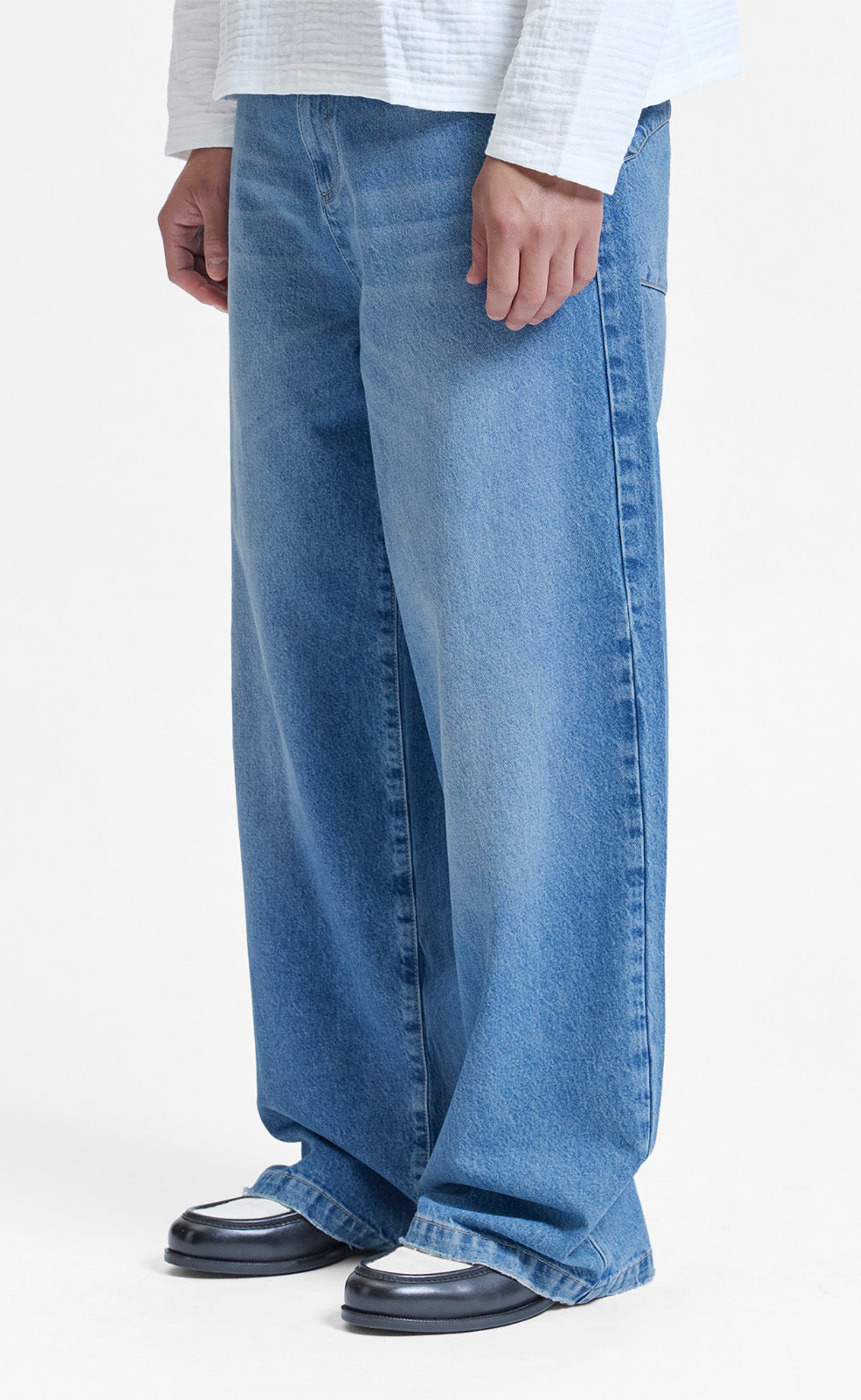 ESSENTIAL BAGGY DENIM  CLASSIC BLUE PANTS