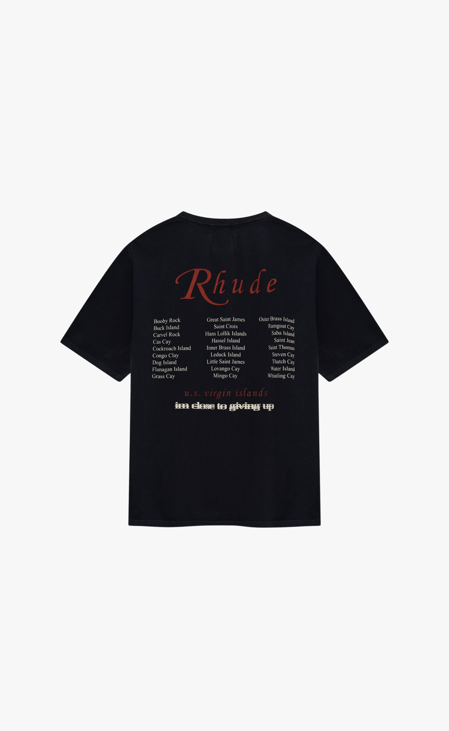 USVI REGATTA TOUR VINTAGE BLACK T-SHIRT