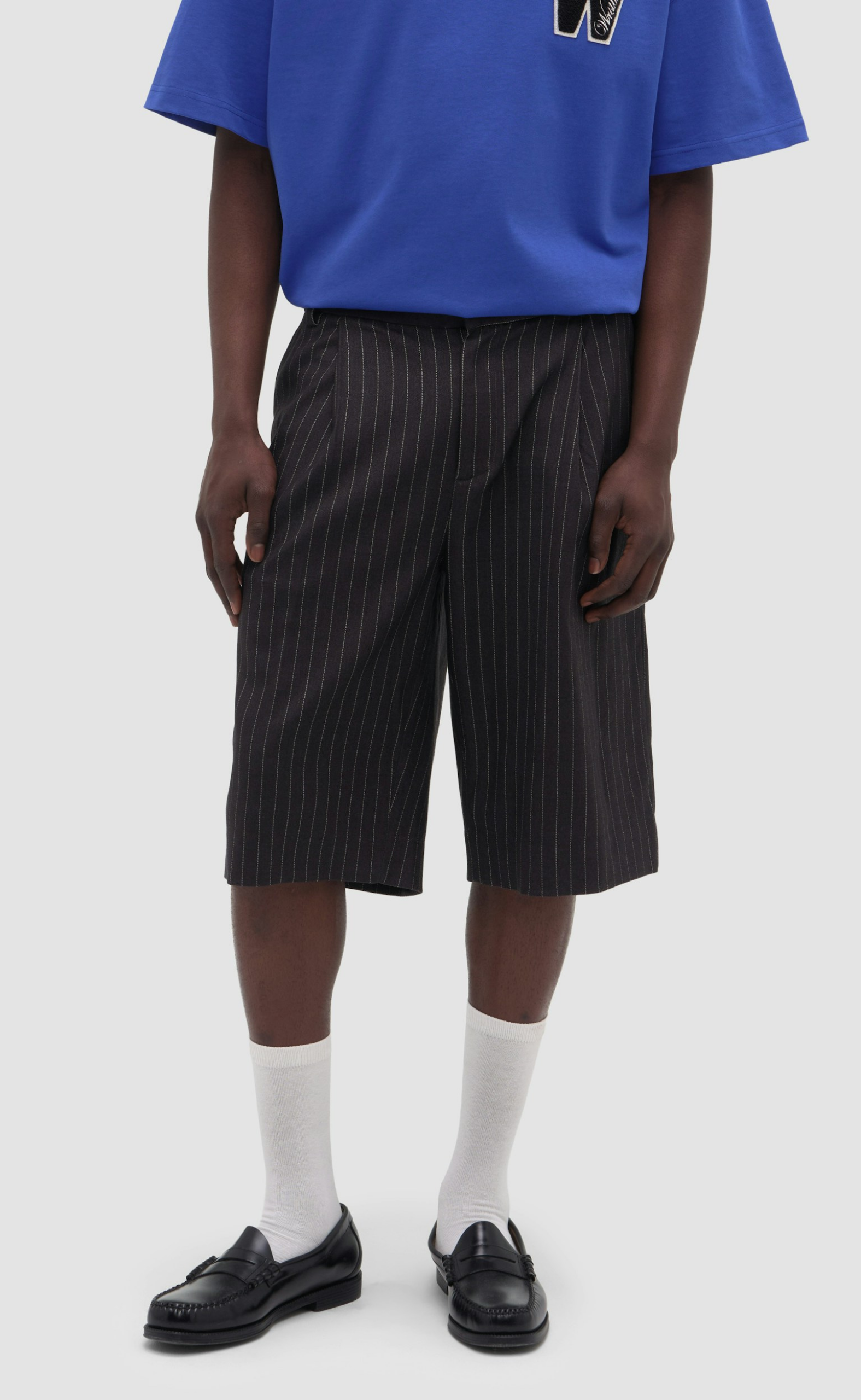 DORIAN GRAY PINSTRIPE SHORTS