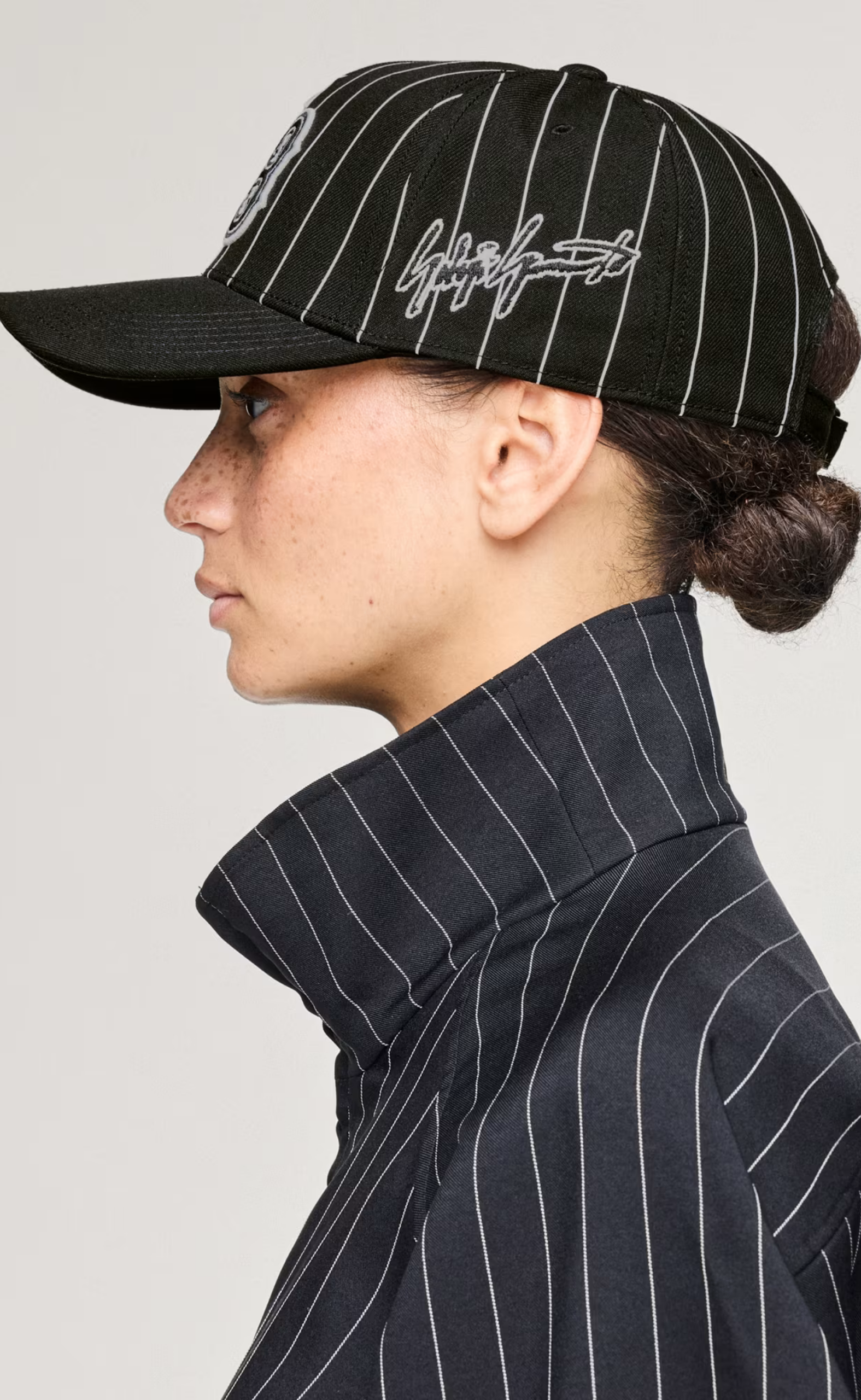 Y-3 PINSTRIPE BLACK HAT
