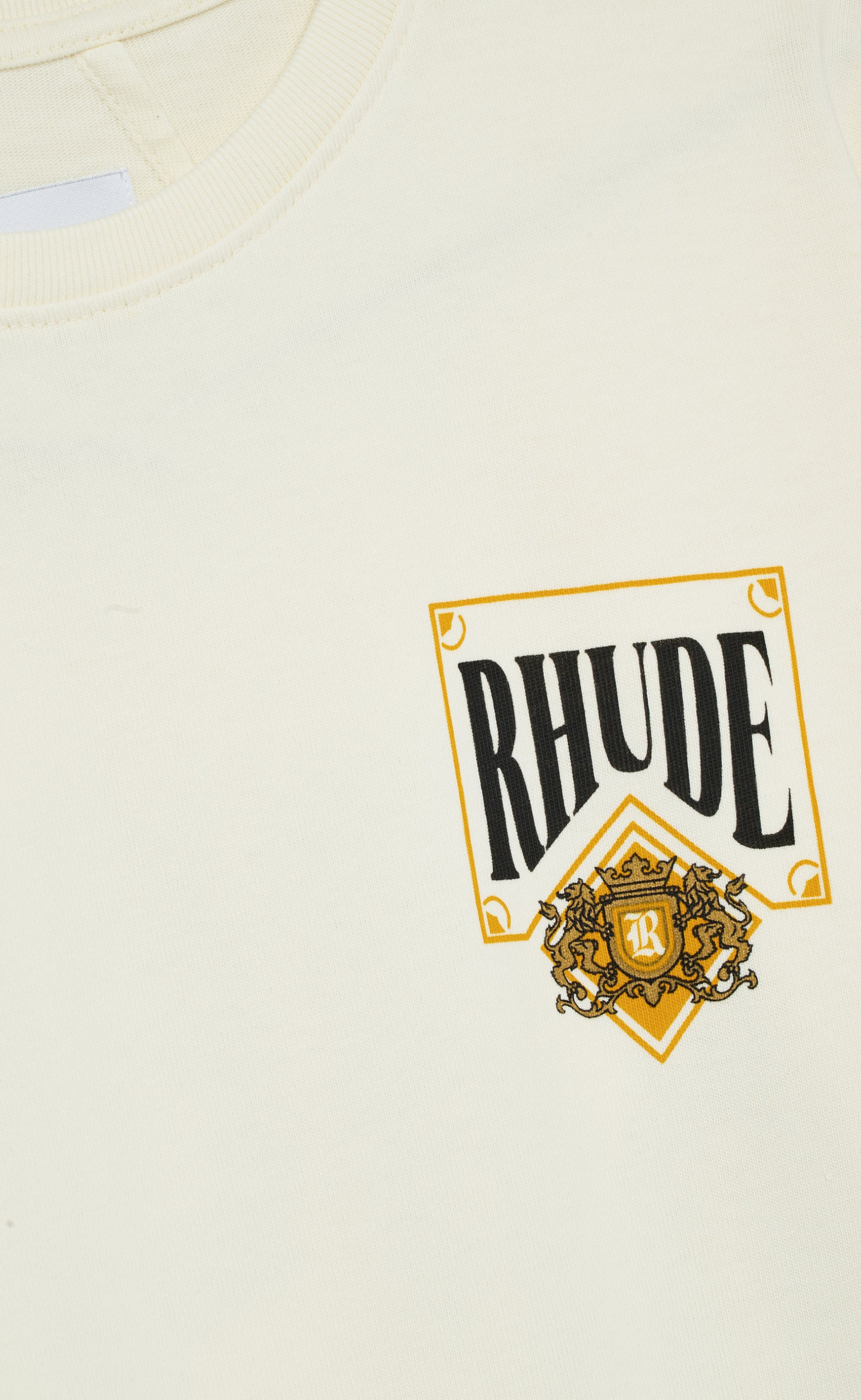 RHUDE PLAYING CARD VINTAGE WHITE T-SHIRT