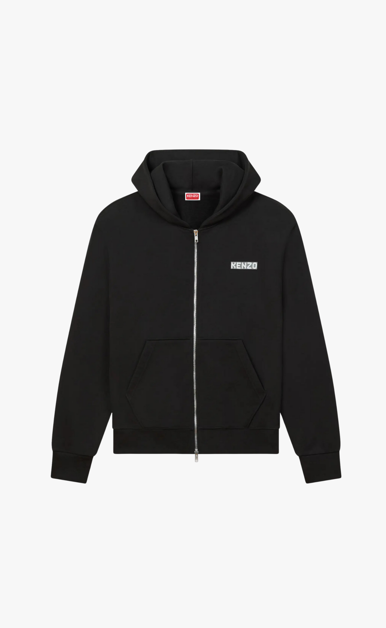 KENZO CITY CLASSIC FULL BLACK ZIP HOODIE