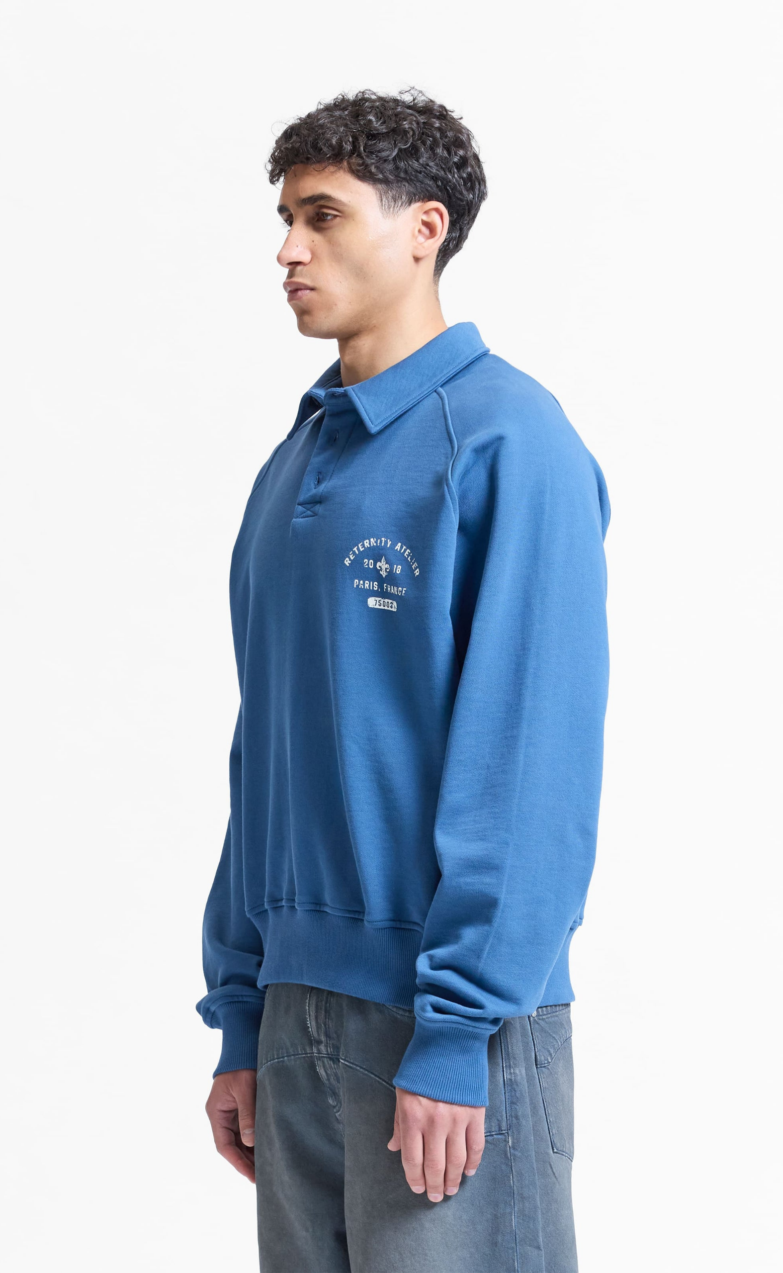 MAISON POLO  BLUE SWEATER
