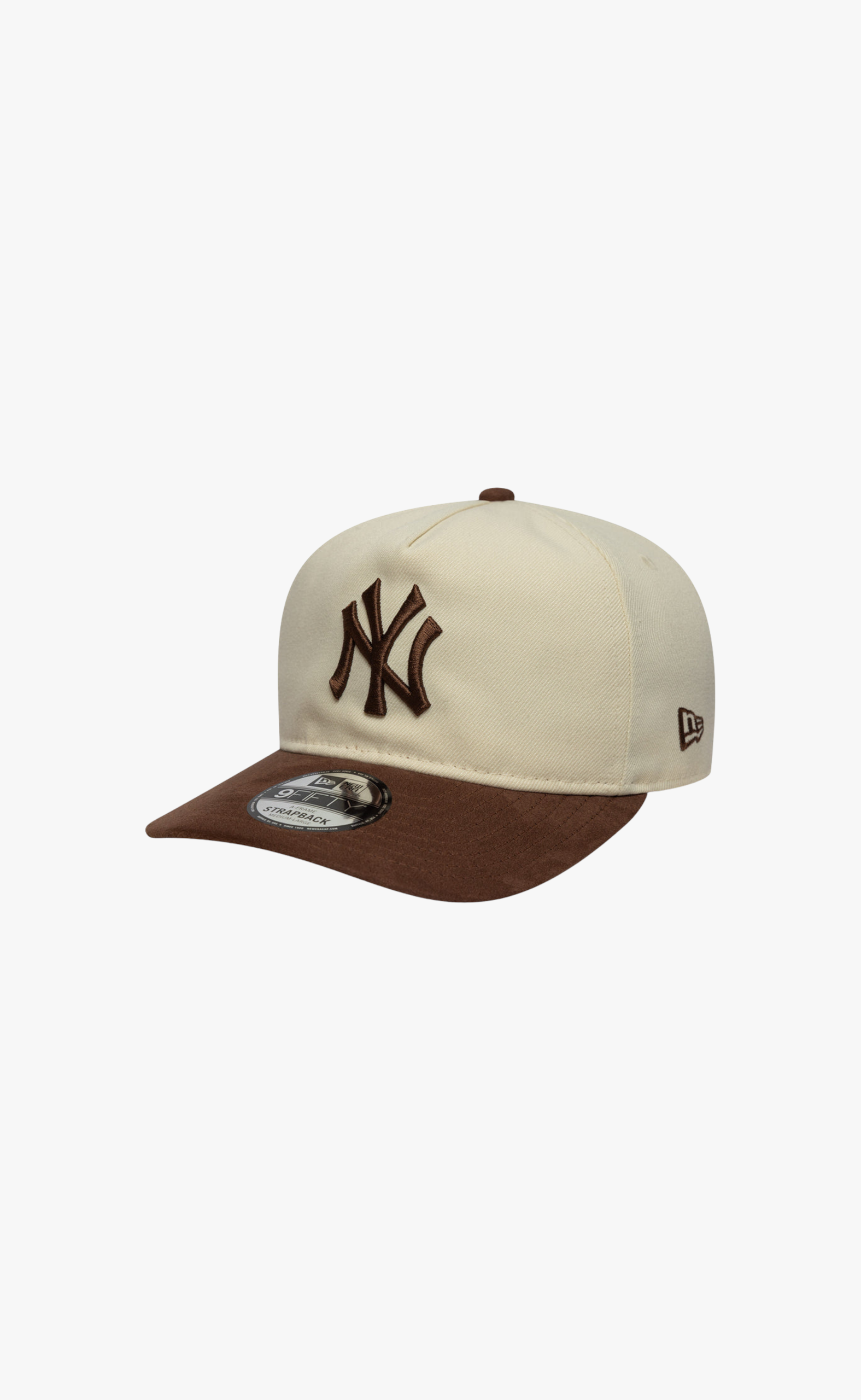 NEW YORK YANKEES SUEDE VISOR 9FIFTY BEIGE BROWN HAT