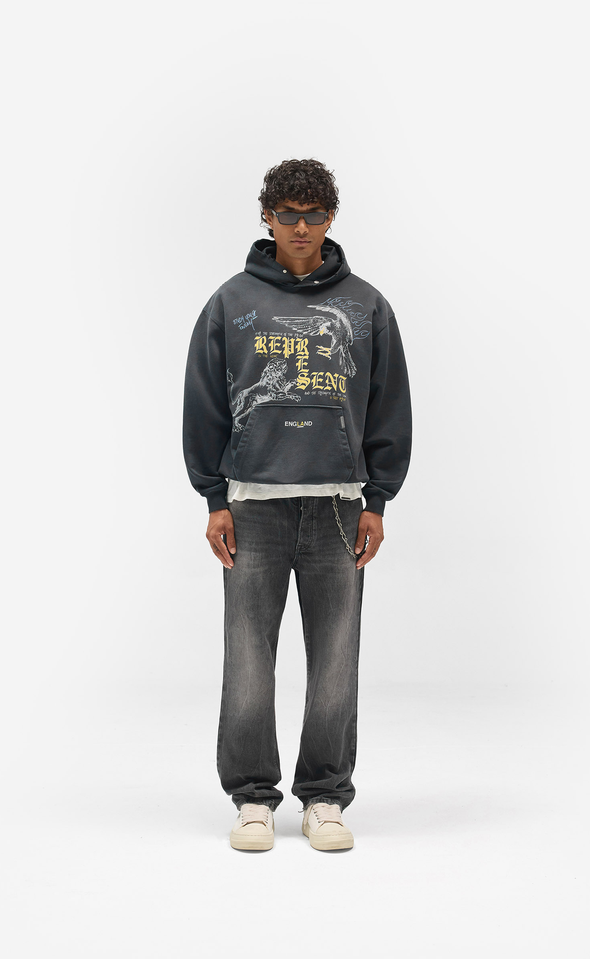 ENEMY WASHED BLACK HOODIE