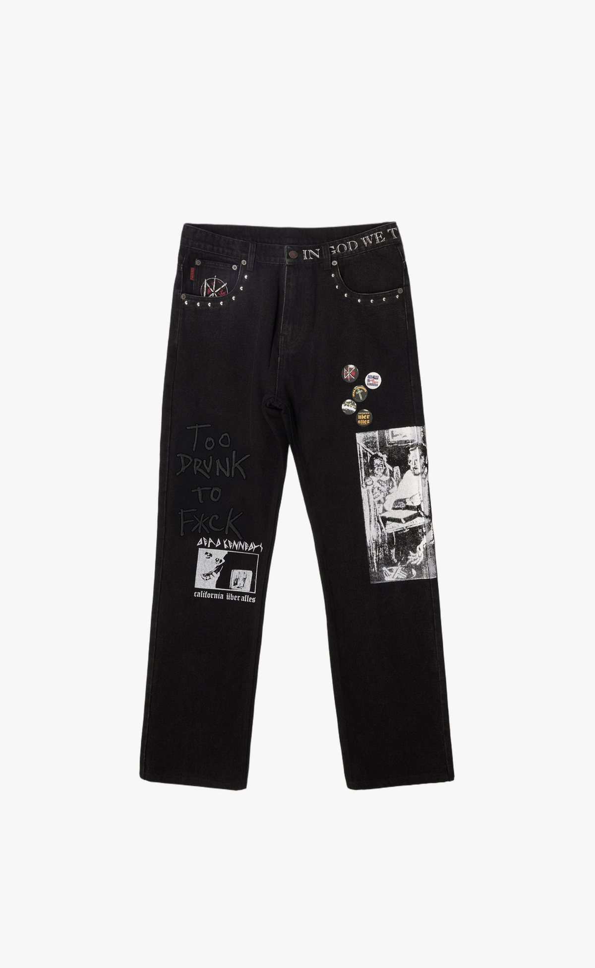 DIY STRAIGHT LEG BLACK PANTS
