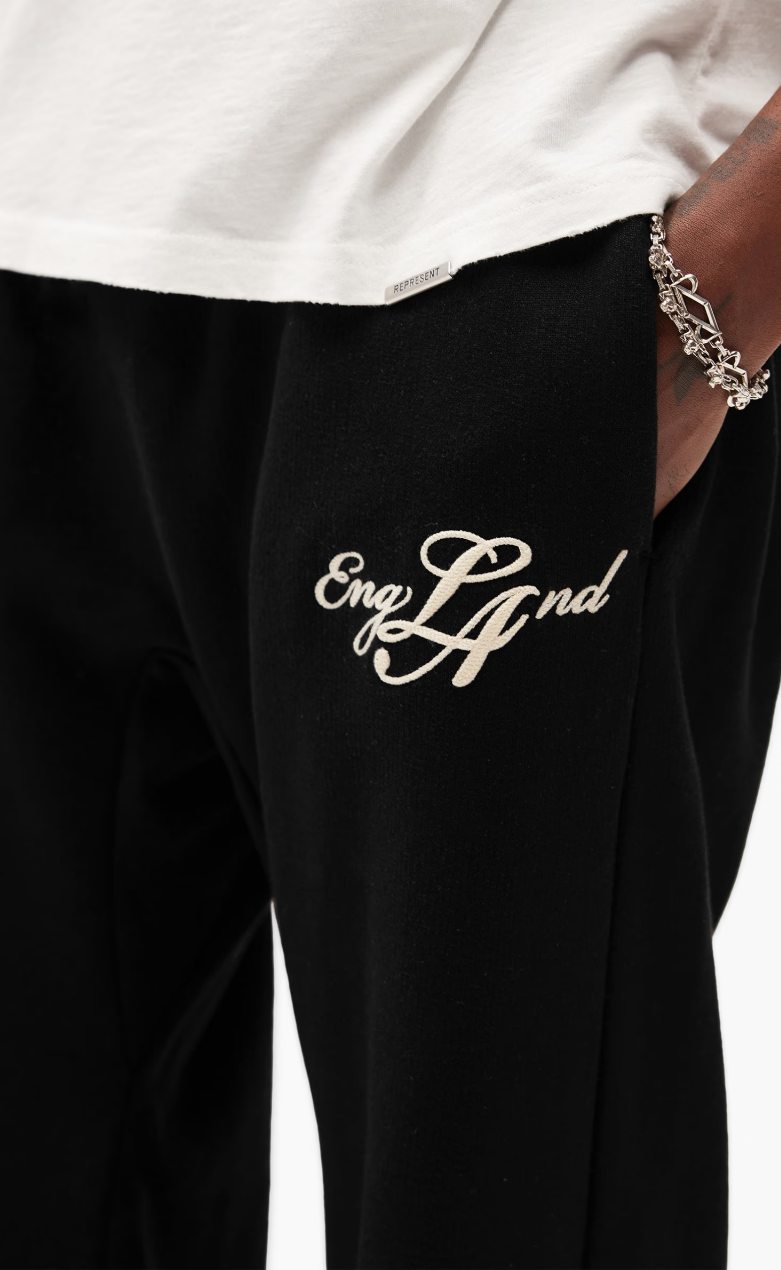 ENGLAND JET BLACK SWEATPANTS