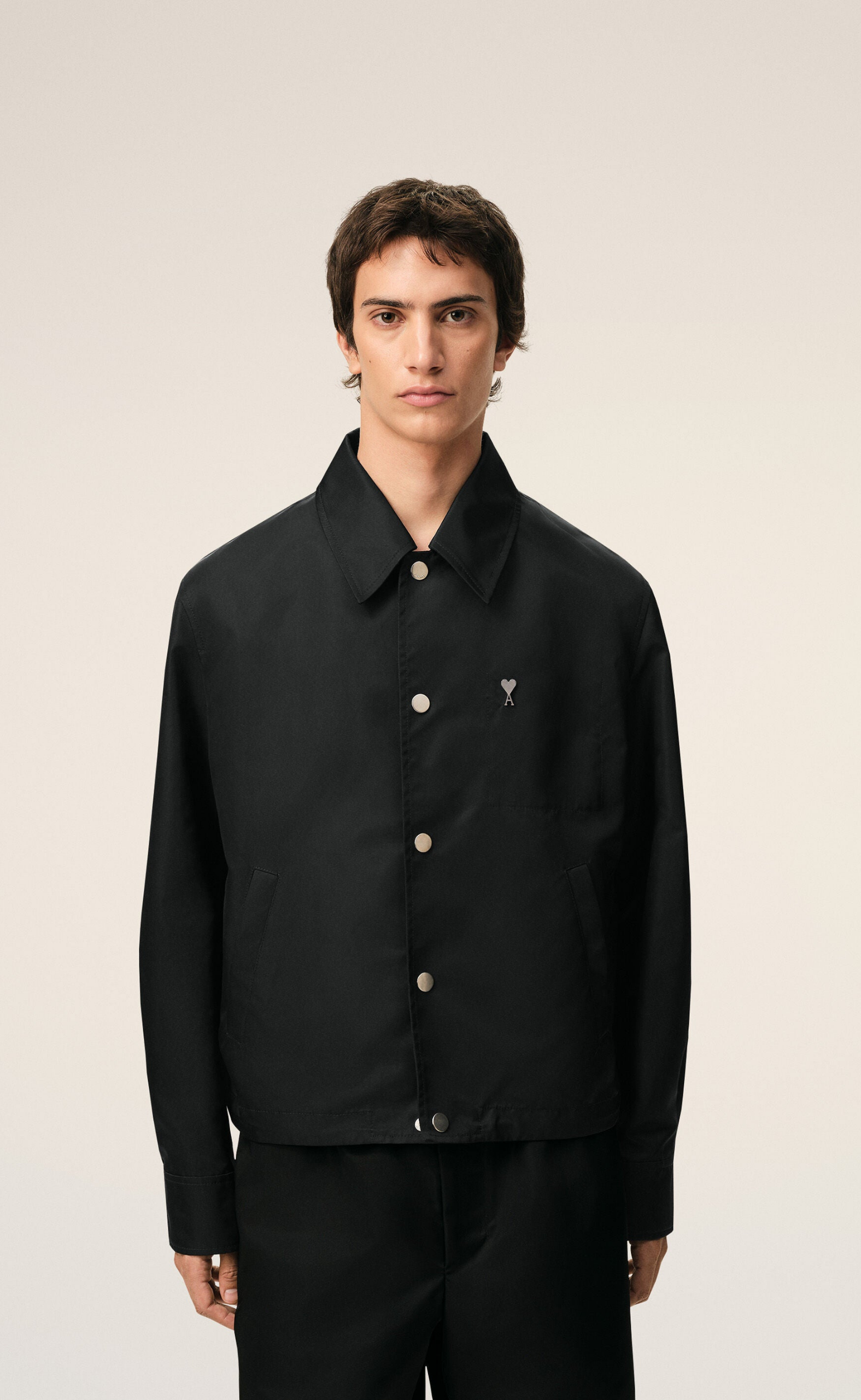 NYLON AMI DE COEUR STUD BUTTONED BLACK JACKET