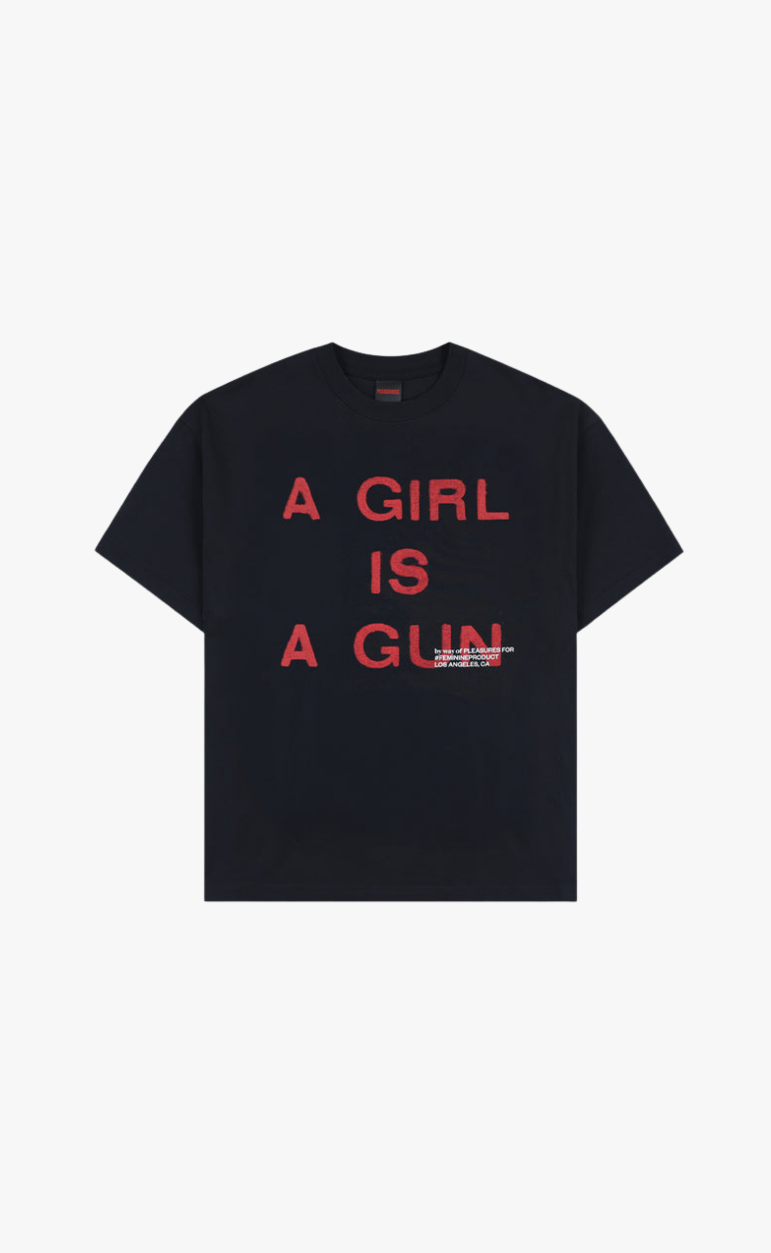 GIRL IS A GUN BLACK T-SHIRT