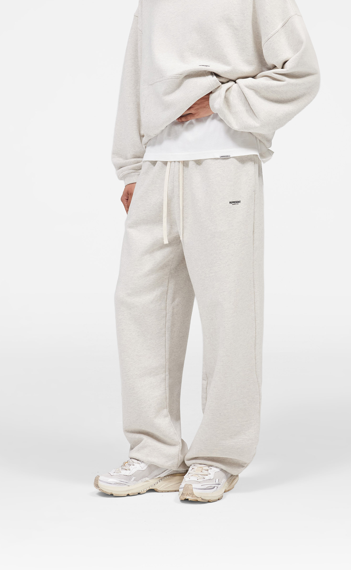 MICRO OWNERS CLUB CREAM MARL SWEATPANTS