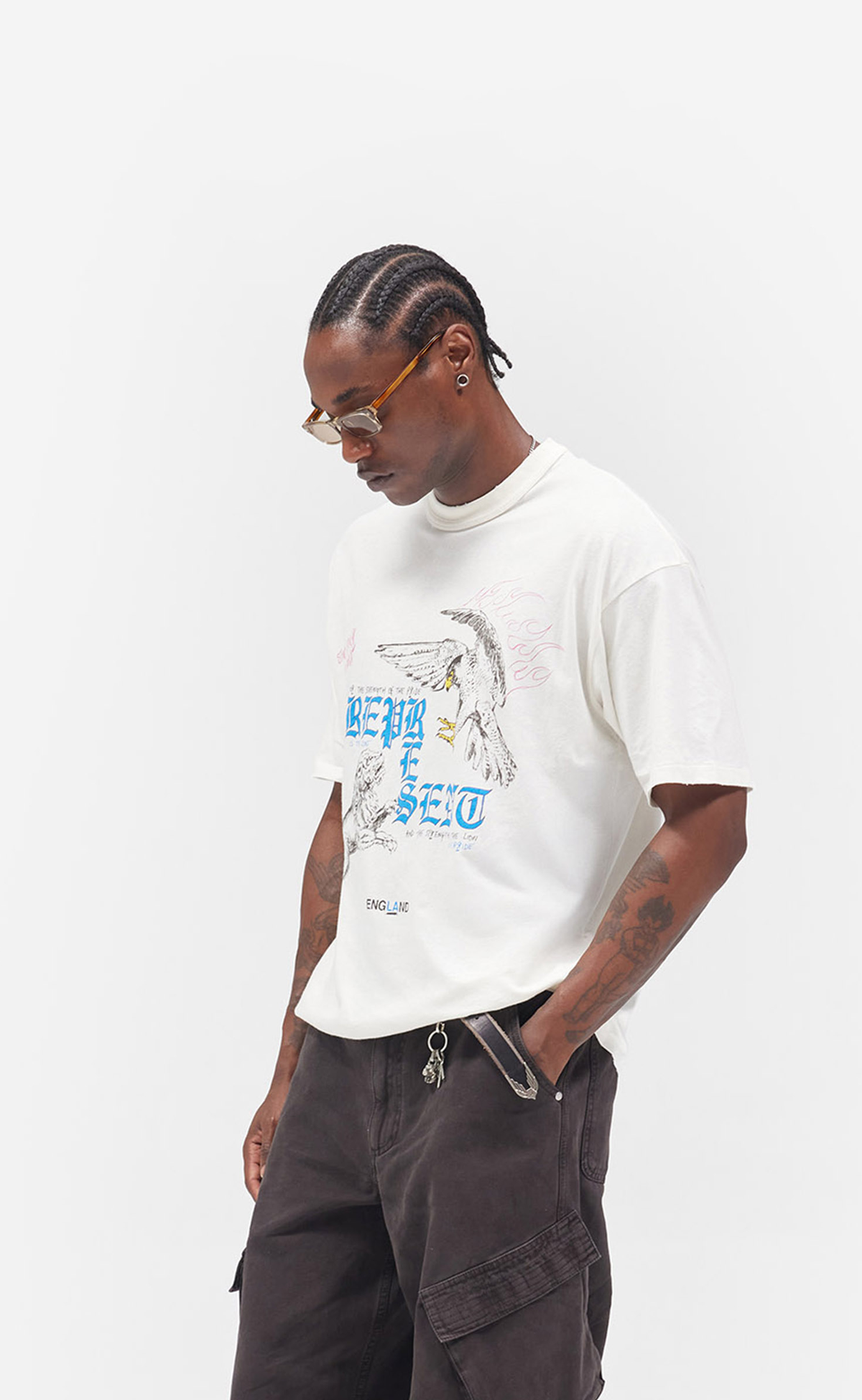 ENEMY FLAT WHITE T-SHIRT