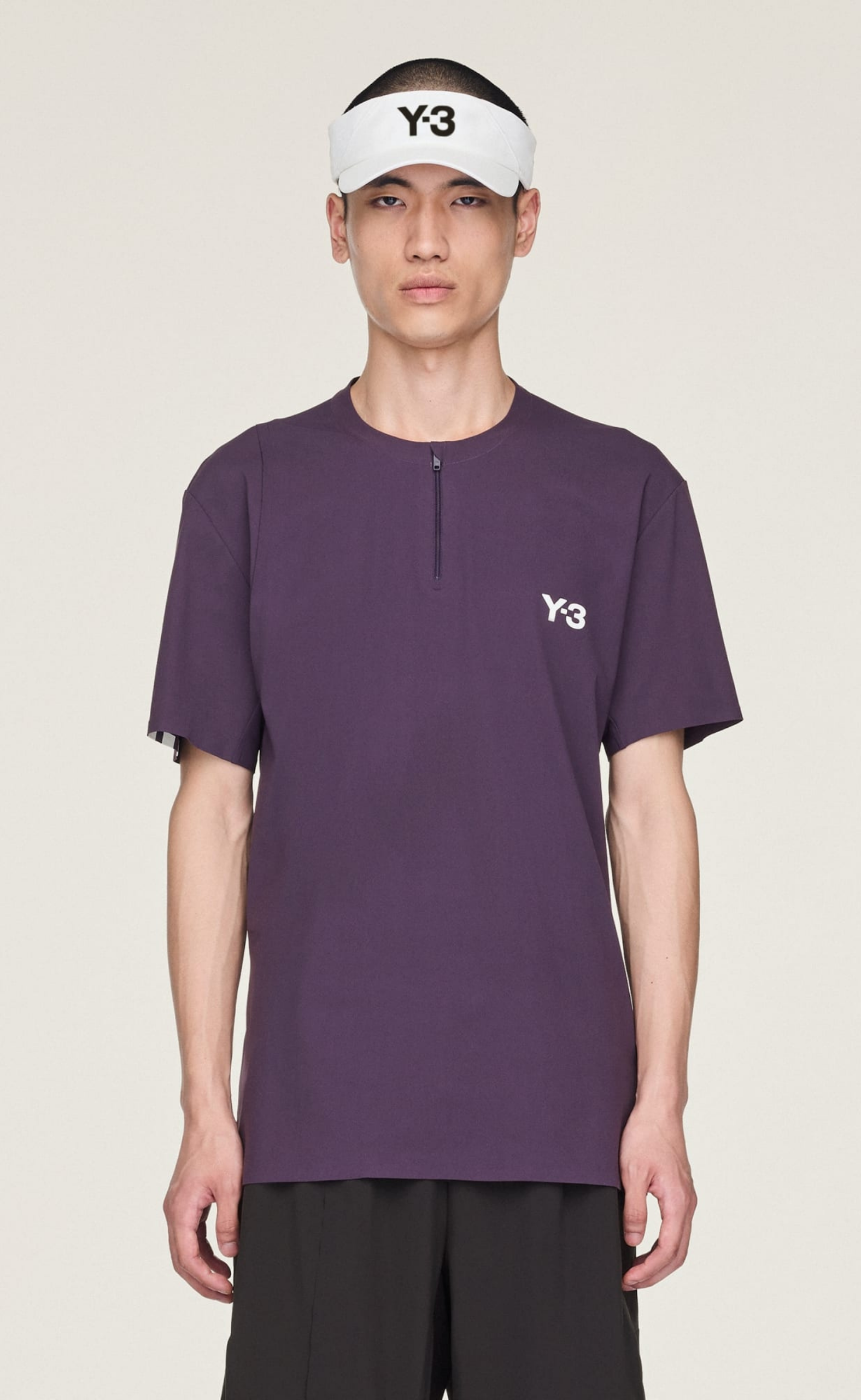 TENNIS PRO FREELIFT ZIP PURPLE T-SHIRT