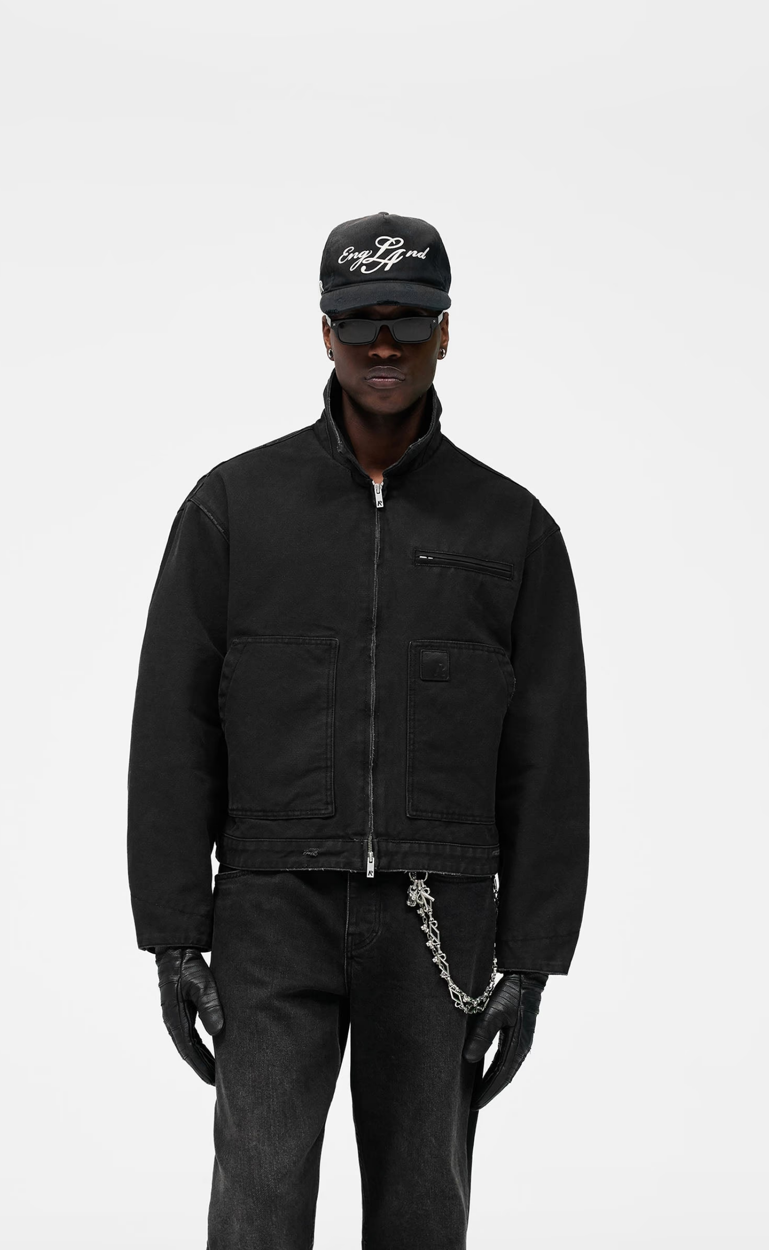 WORKER WASHED BLACK JACKET